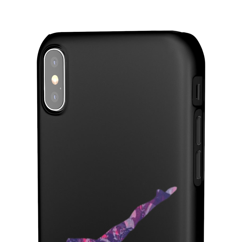 Gymnast Phone Case — Purple Galaxy Gymnastics Snap Case