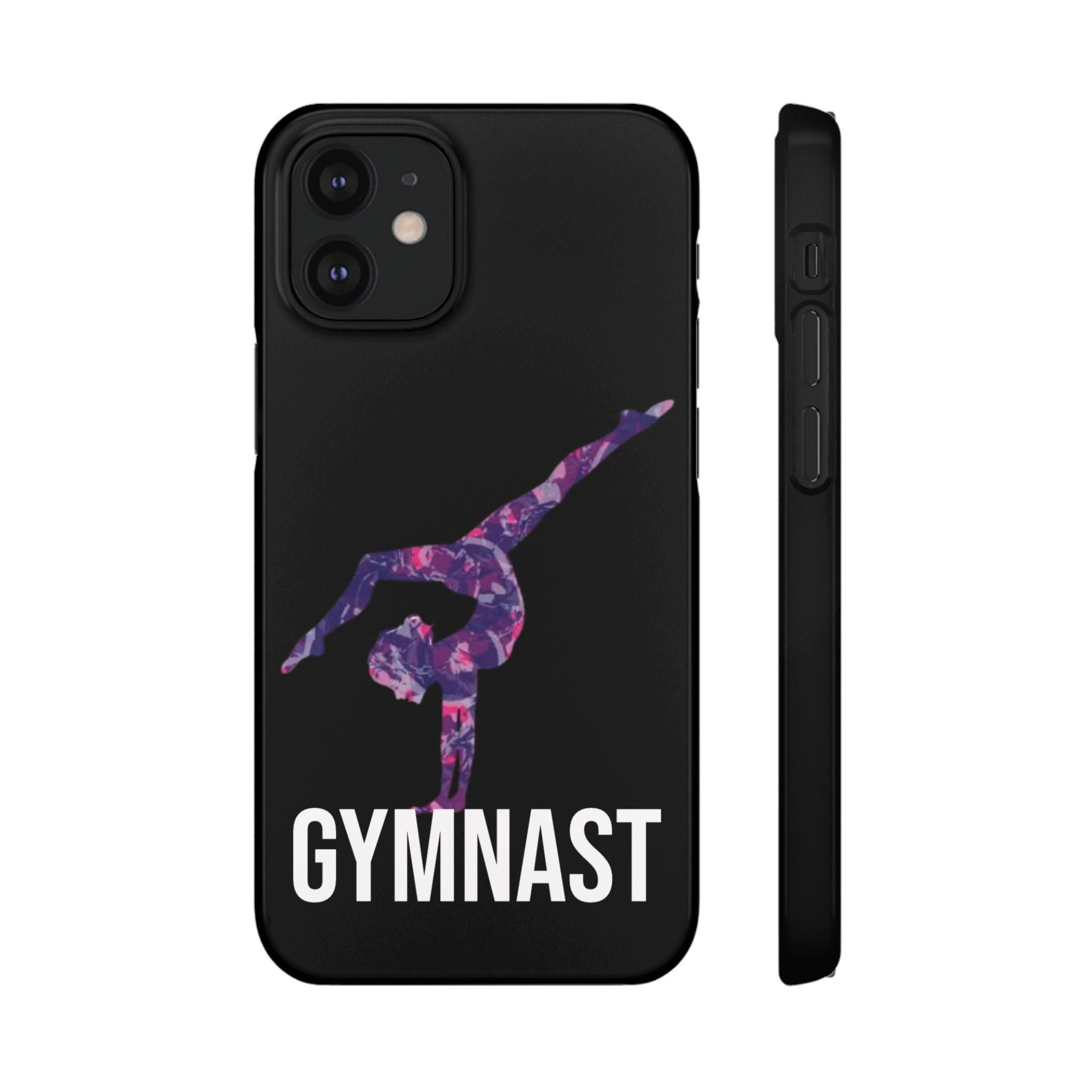 Gymnast Phone Case — Purple Galaxy Gymnastics Snap Case