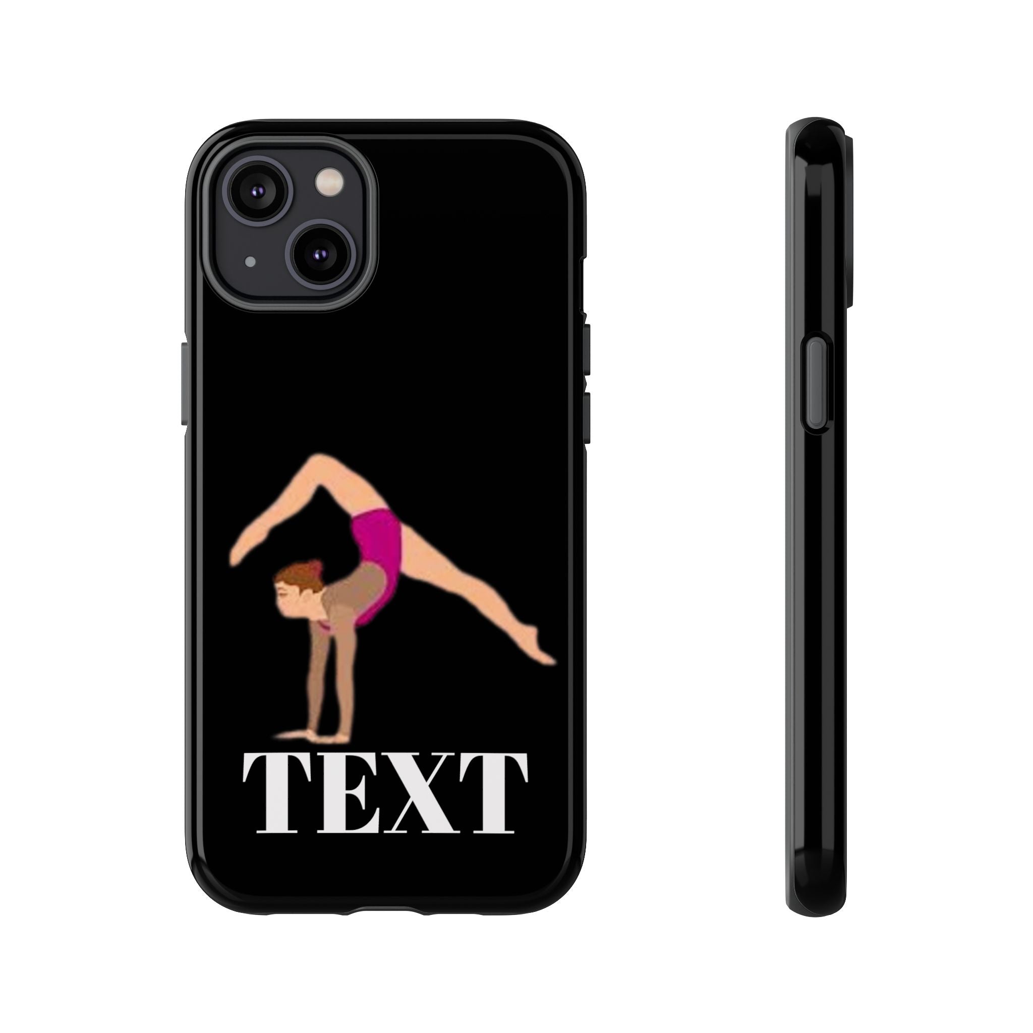 Gymnast Phone Case — Personalized TEXT Design