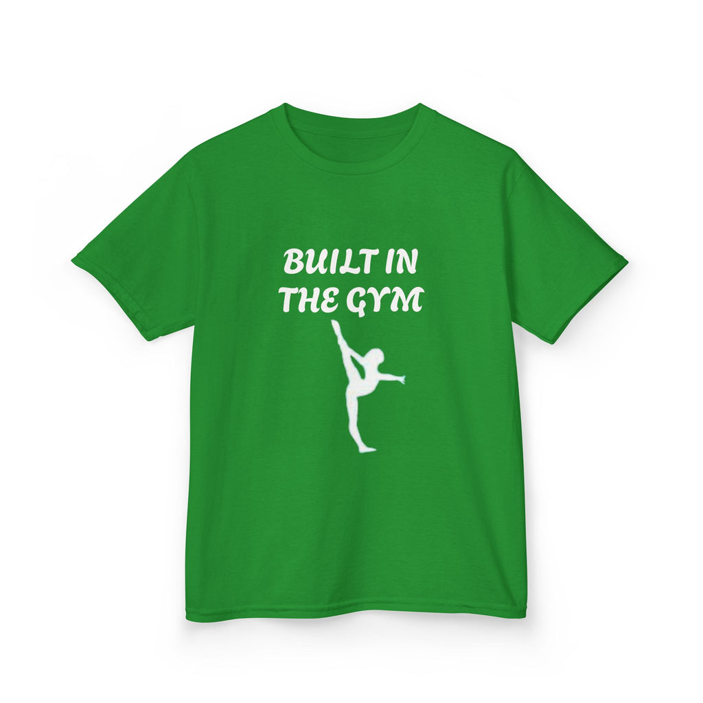 Kids Tee — "Built in the Gym" Gymnastics Shirt