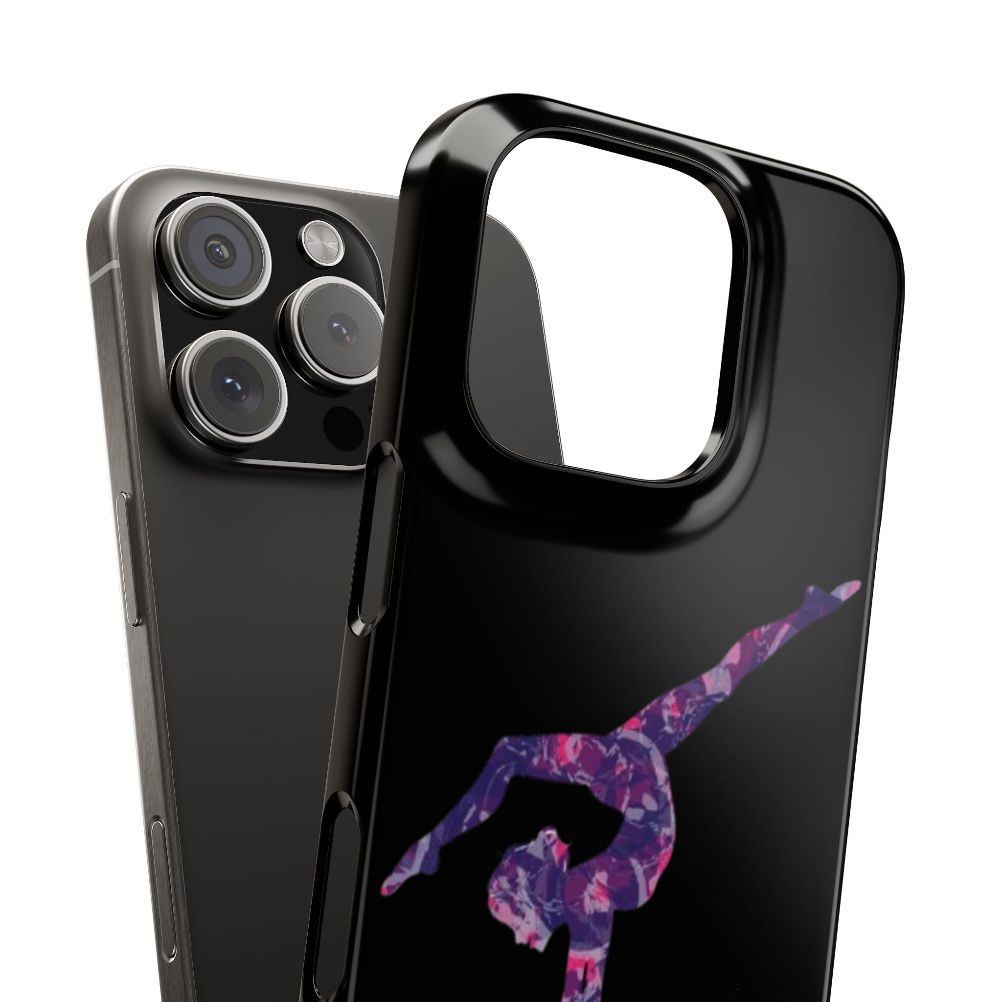 Gymnast Phone Case — Purple Galaxy Gymnastics Snap Case