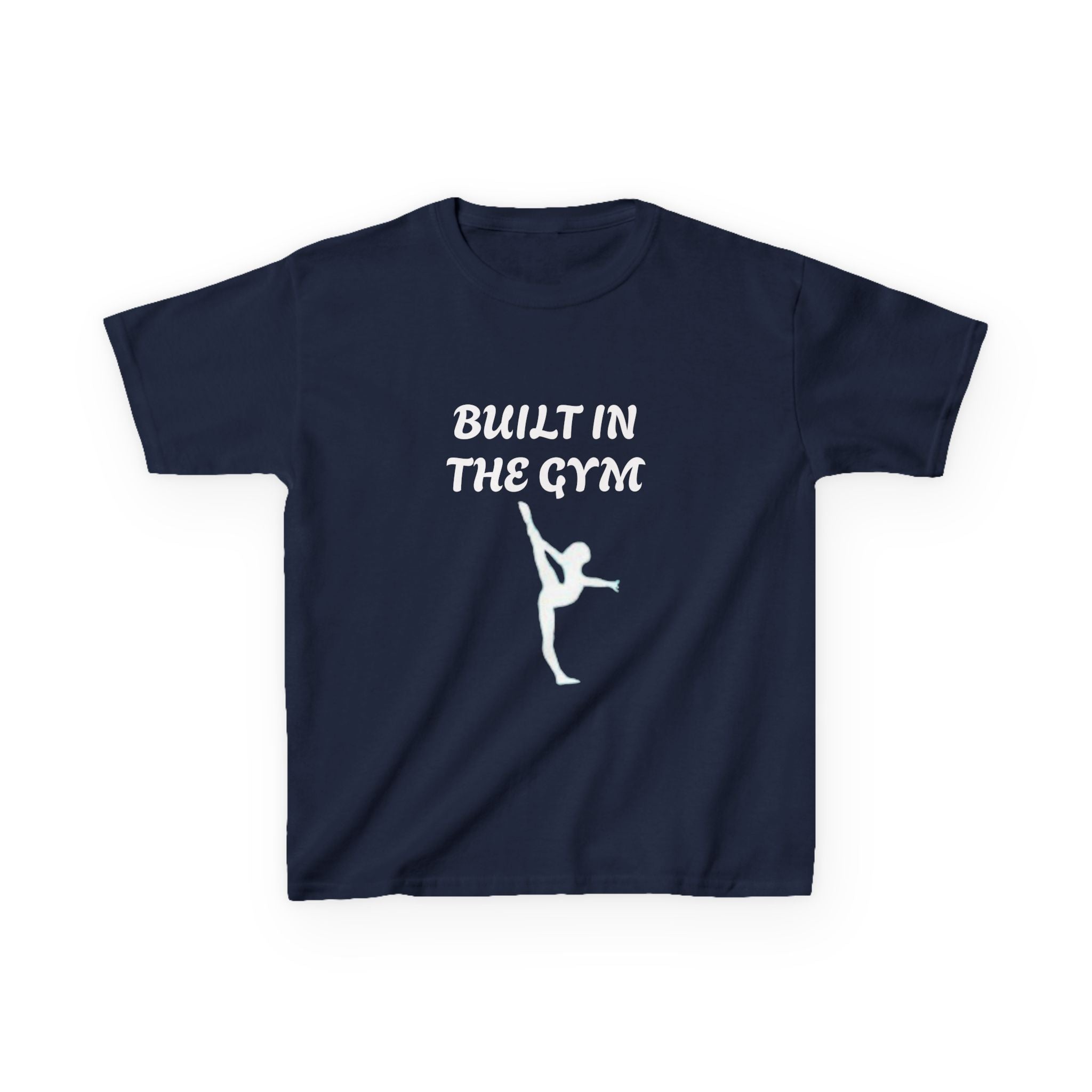 Kids Tee — "Built in the Gym" Gymnastics Shirt