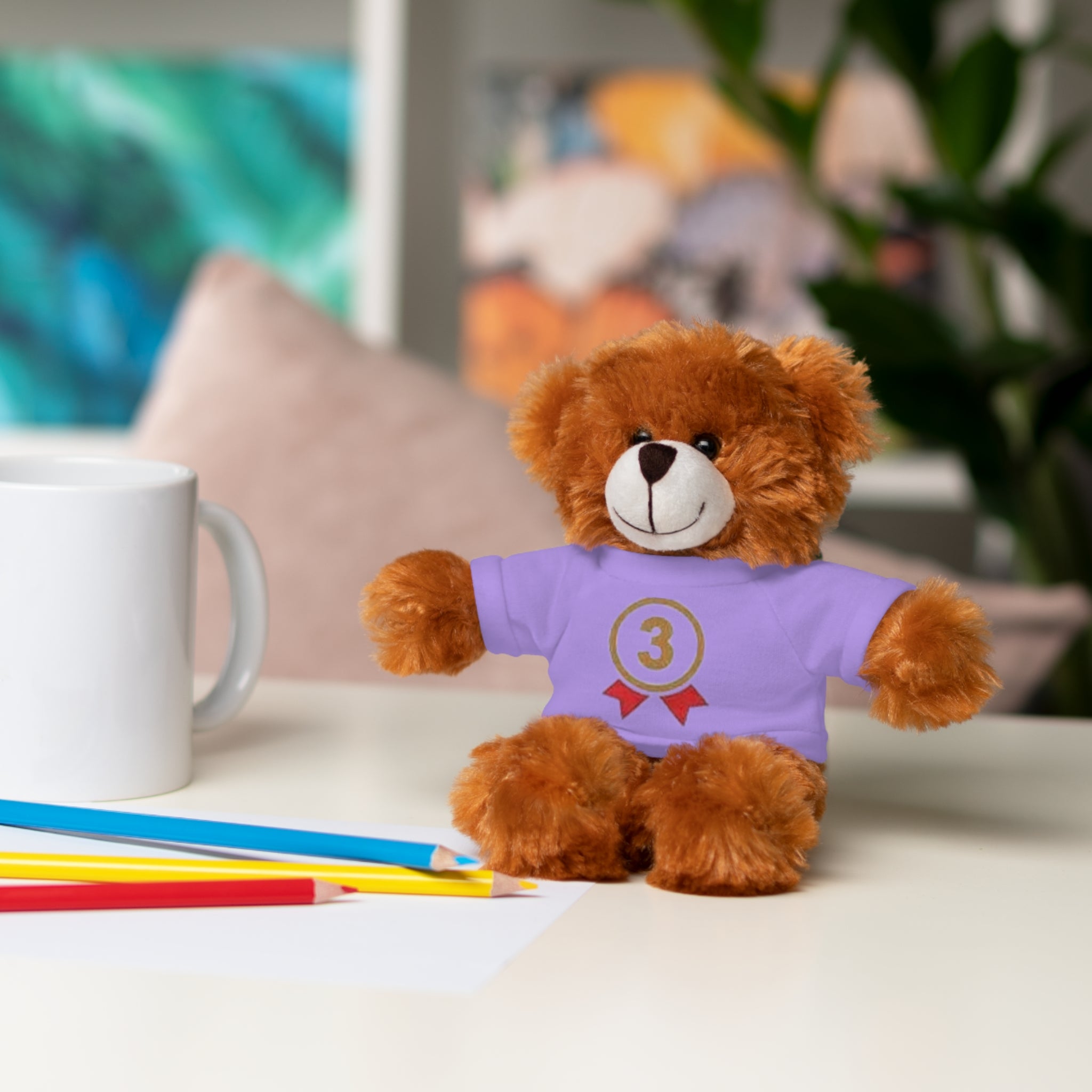 3rd Place Gymnastics Stuffed Animal with Gymnastics T-Shirt