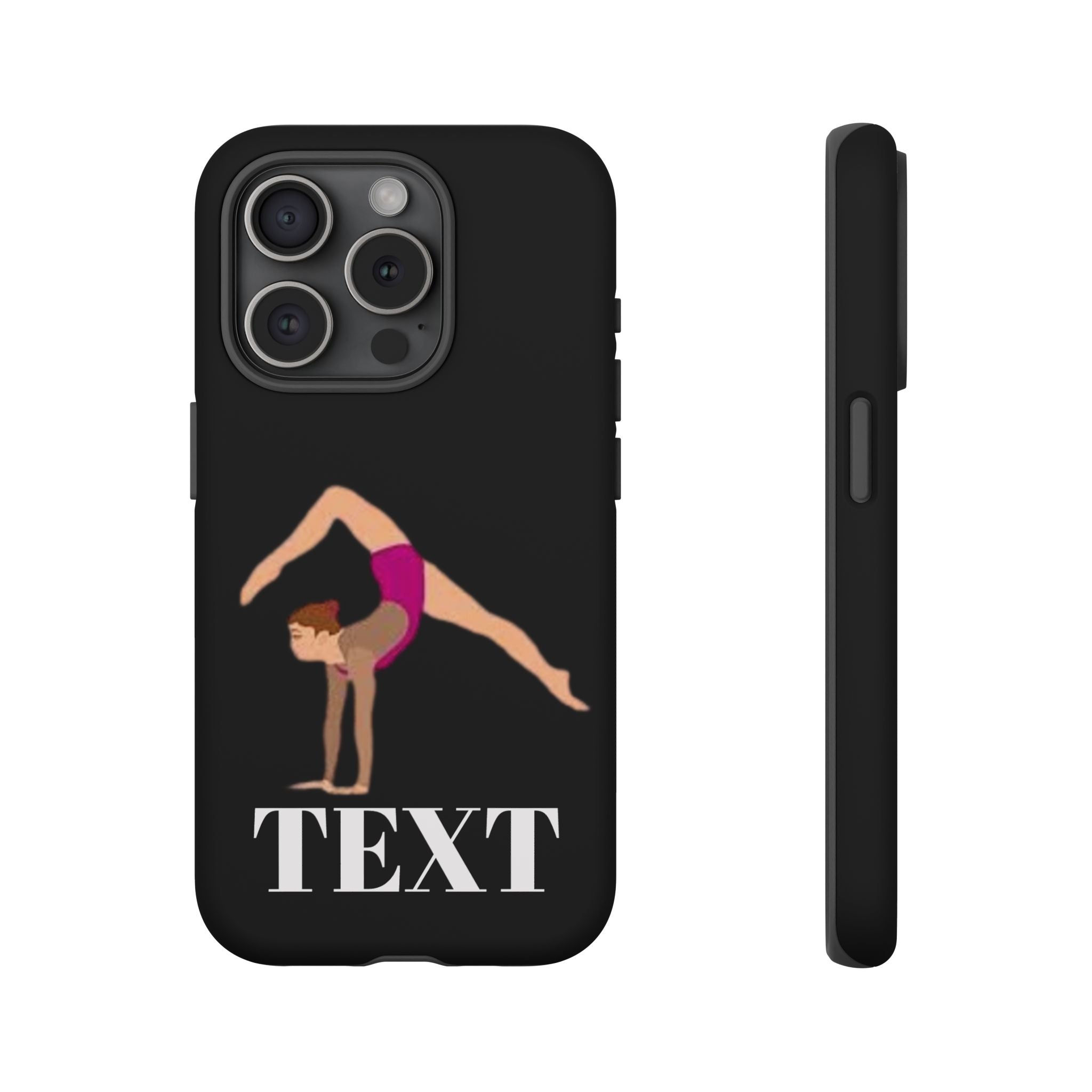 Gymnast Phone Case — Personalized TEXT Design