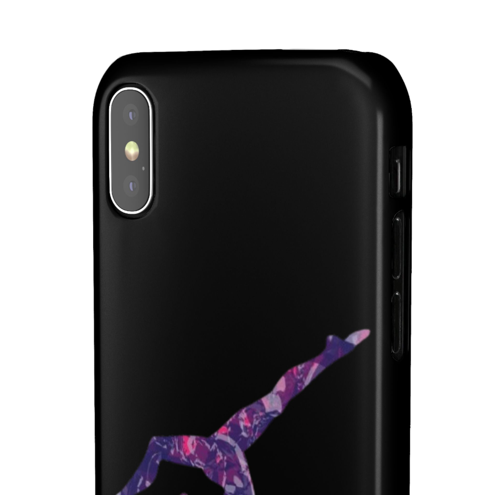 Gymnast Phone Case — Purple Galaxy Gymnastics Snap Case