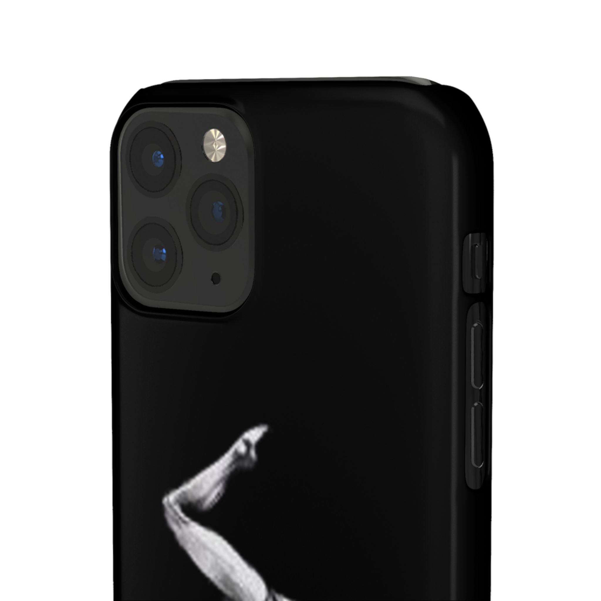 Gymnastics Phone Case — Black Chalk-Style Handstand Design