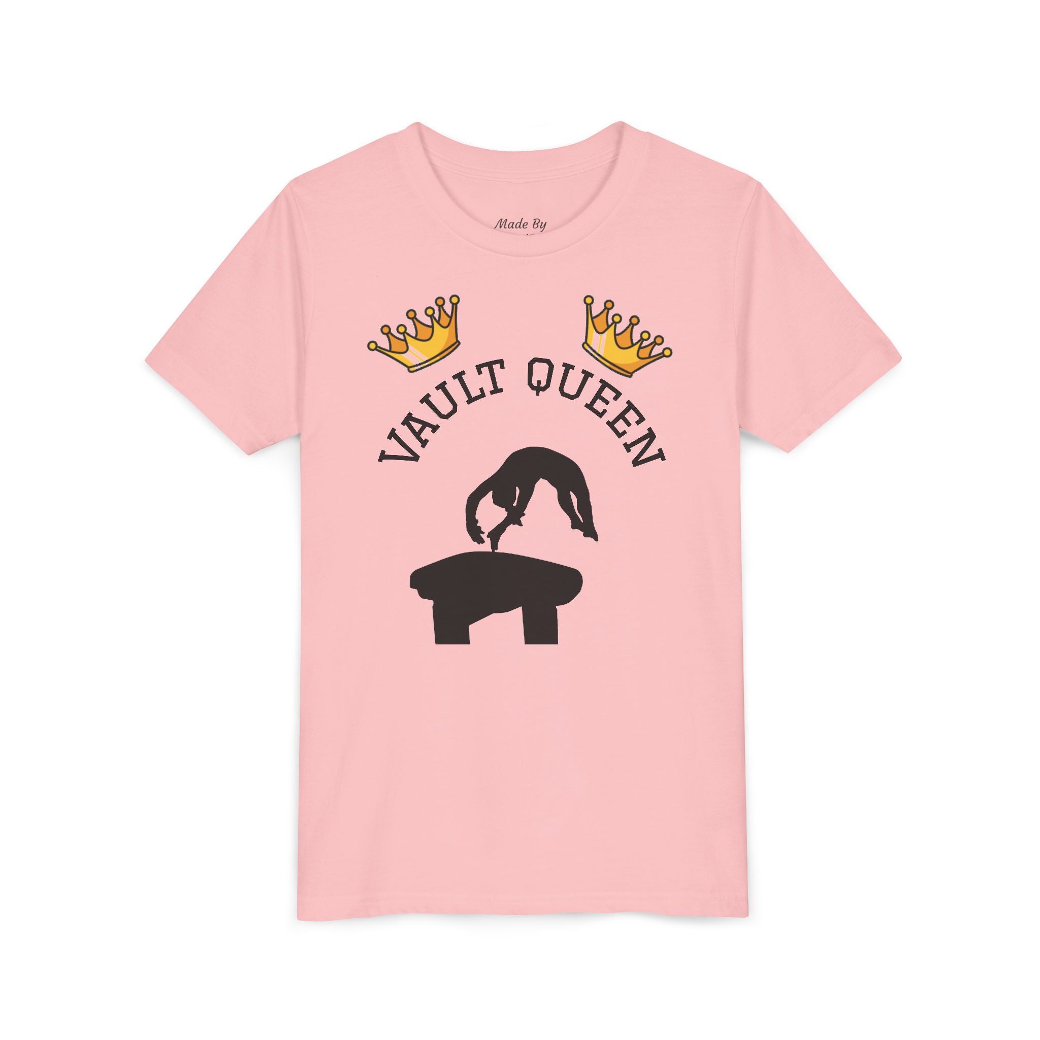 Vault Queen Youth Tee – Girls’ Gymnastics Shirt (Kids)