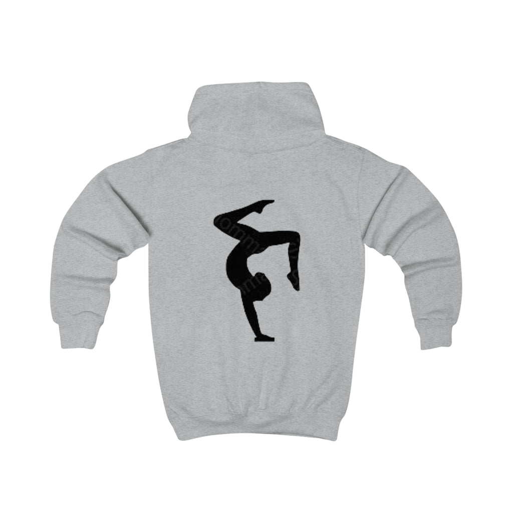 BuiltDifferent Kids Hoodie — Gymnast Silhouette Kids Sweatshirt