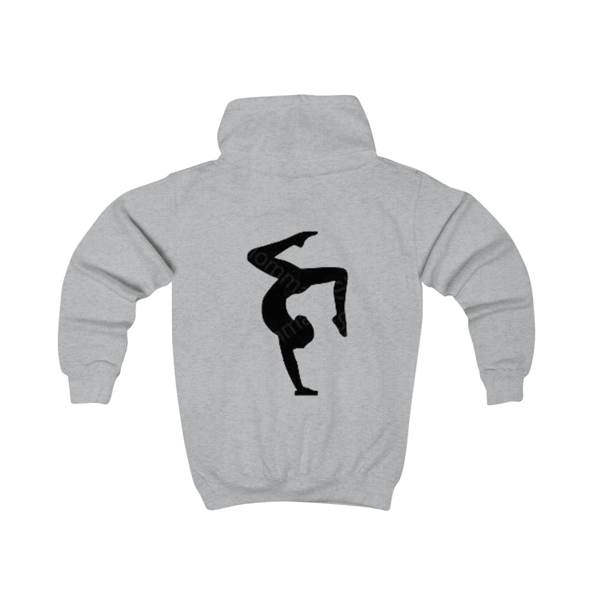 BuiltDifferent Kids Hoodie — Gymnast Silhouette Kids Sweatshirt