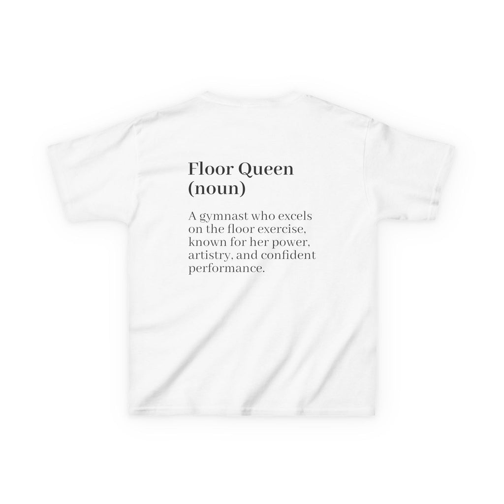 Custom Kids Tee — "Floor Queen" Gymnast Definition Shirt (Custom Name)