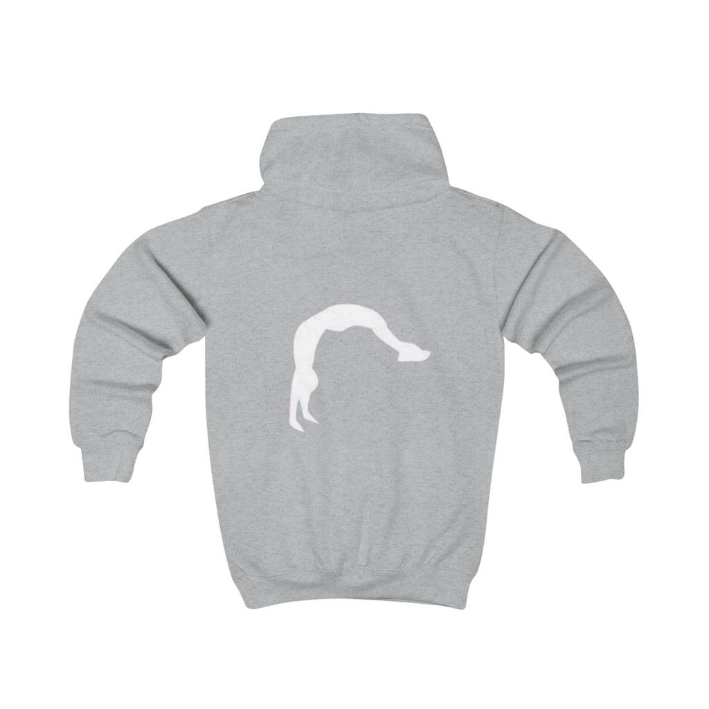 Kids Hoodie — 'BELIEVE' Yellow Kids Hoodie with Silhouette Back Graphic