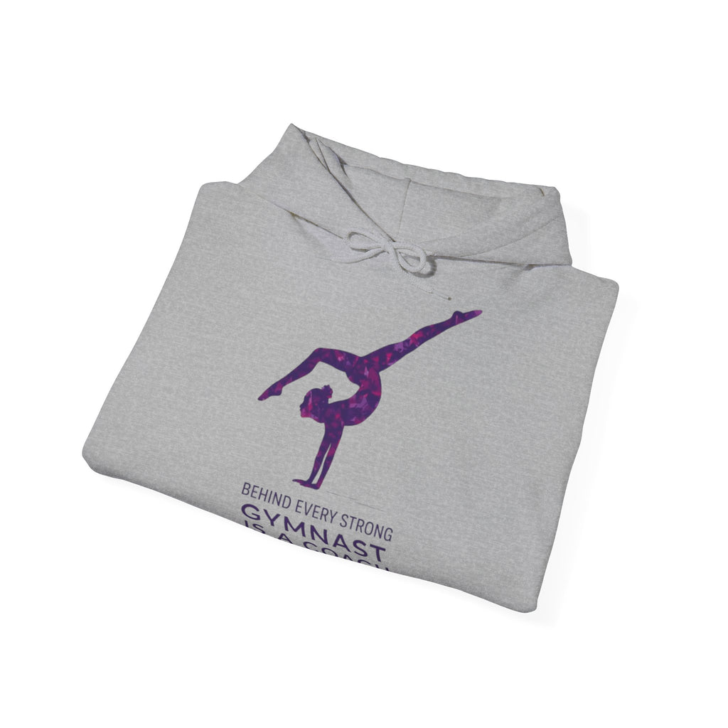 Behind every strong gymnast is a coach who believed first - Gymnast Coach Hoodie (Adults)