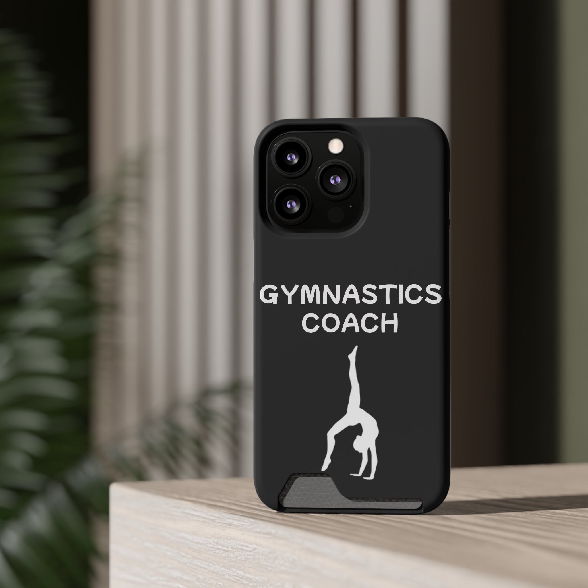 Gymnastics Coach Phone Case With Card Holder