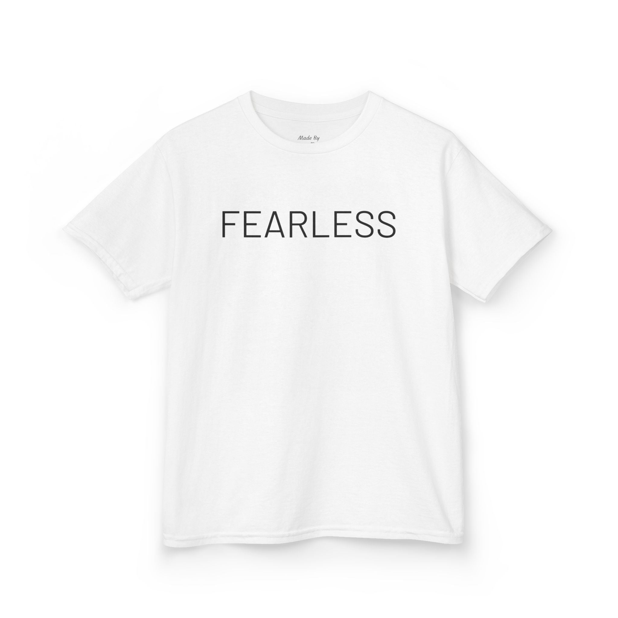 Kids Tee - FEARLESS Gymnastics Shirt with Back Silhouette