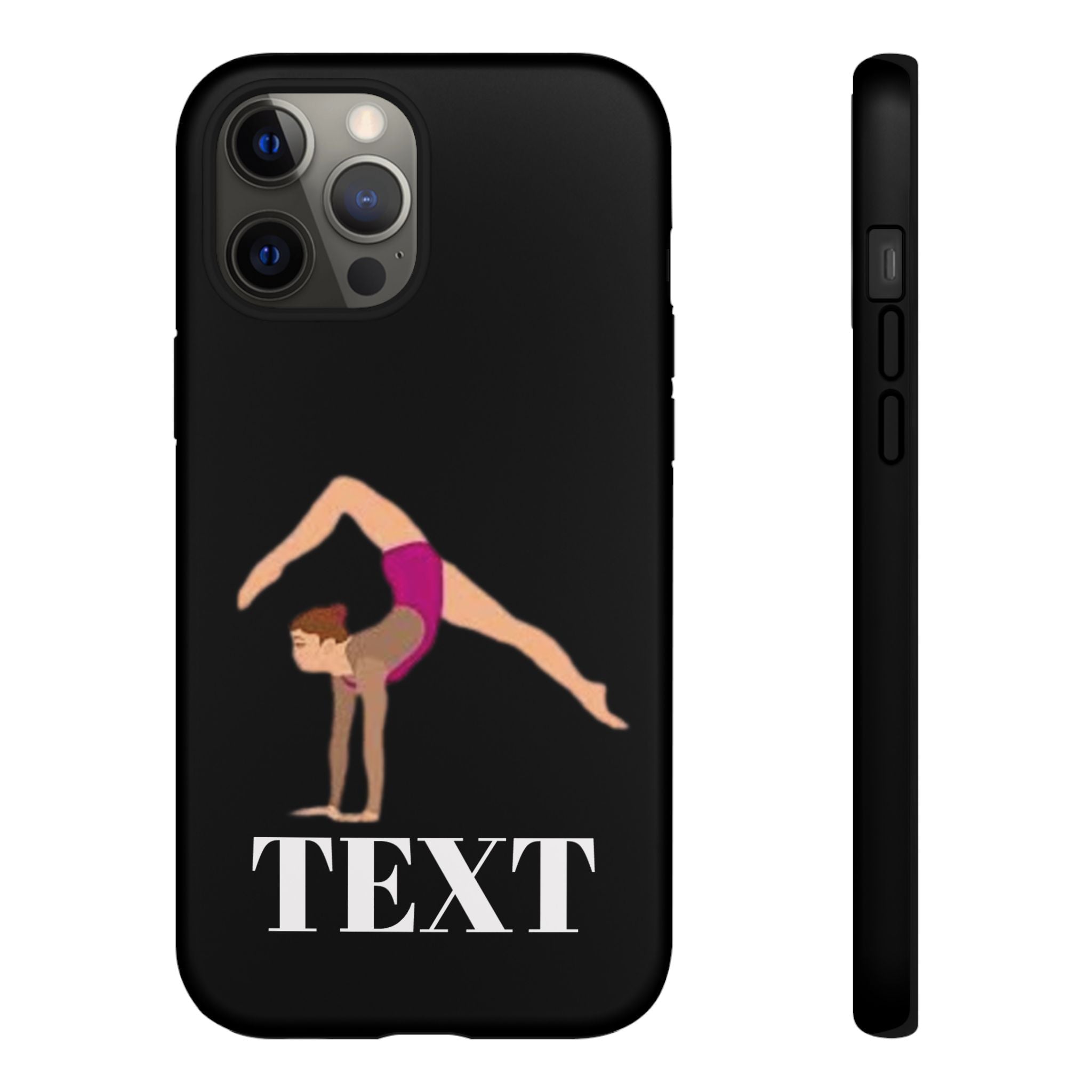 Gymnast Phone Case — Personalized TEXT Design