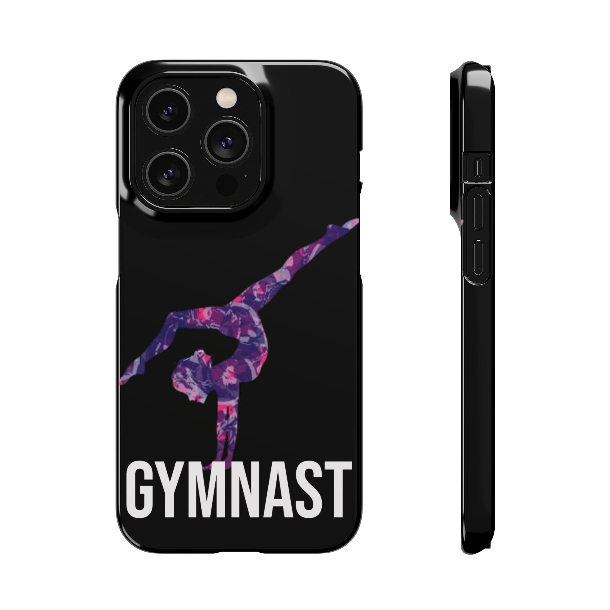 Gymnast Phone Case — Purple Galaxy Gymnastics Snap Case