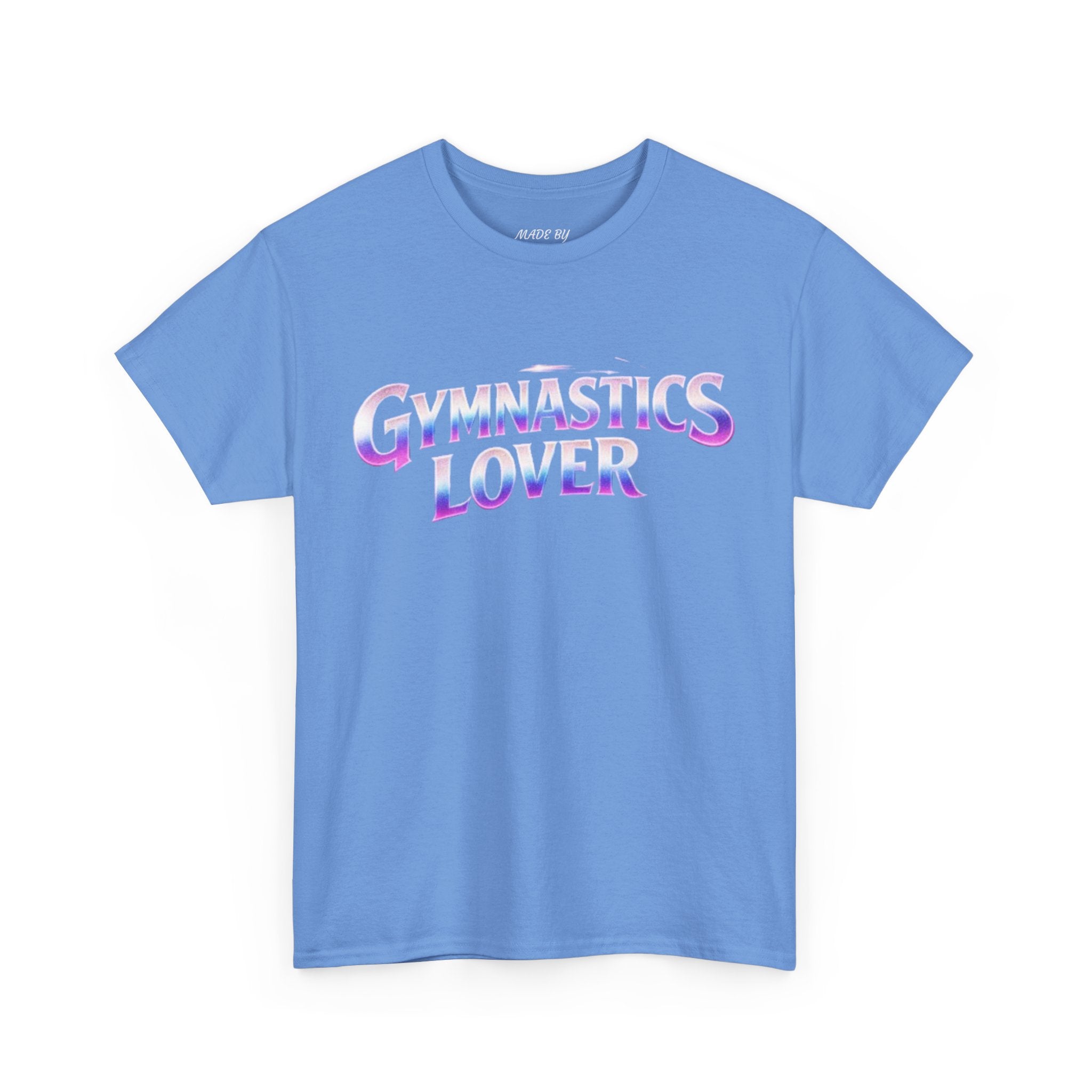 Adults Gymnastics Lover Tee — Retro Iridescent Graphic T-Shirt for Gymnastics Fans