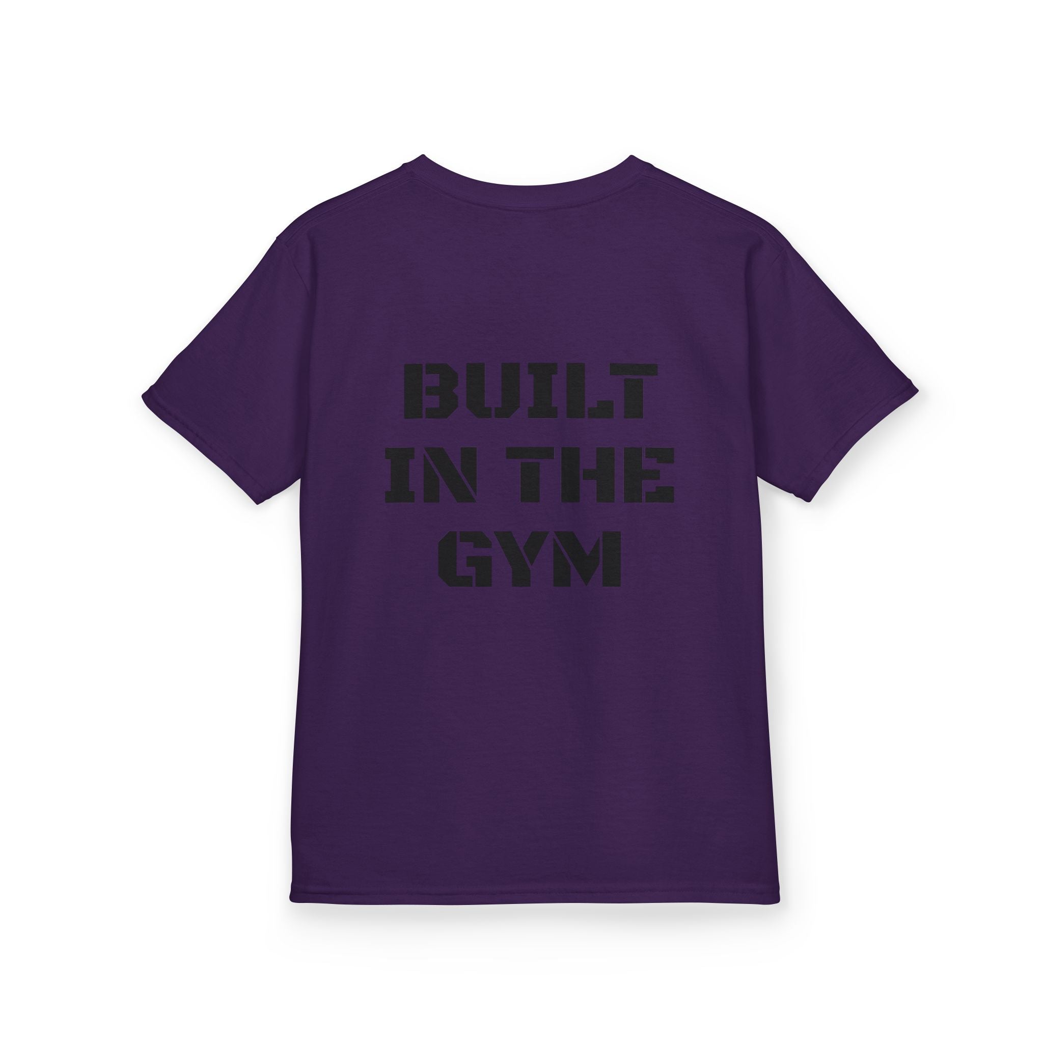 Kids Tee — "Built in the Gym" Motivational Fitness Shirt