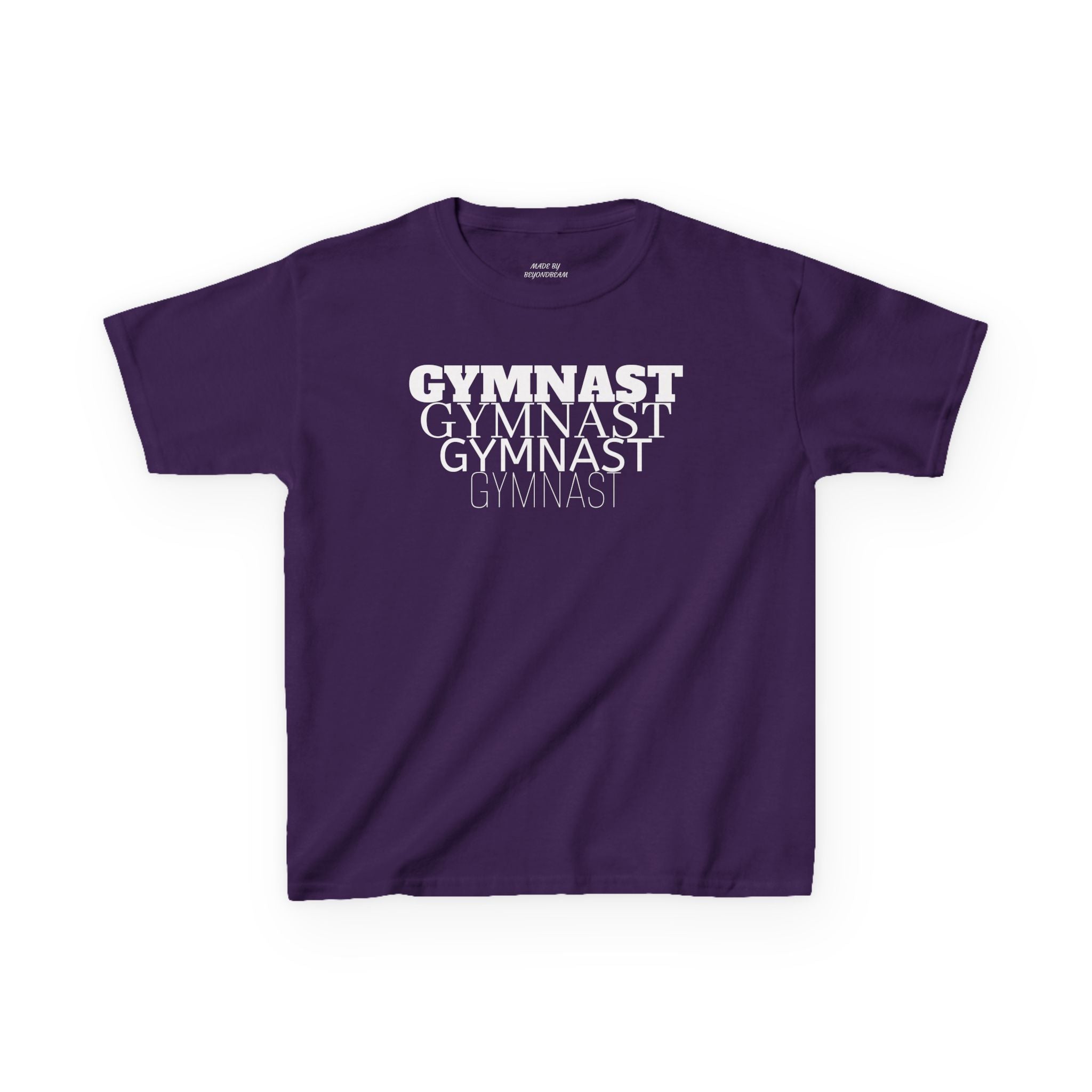 Kids Gymnast Repeat Logo Tee - Youth Gymnastics Shirt