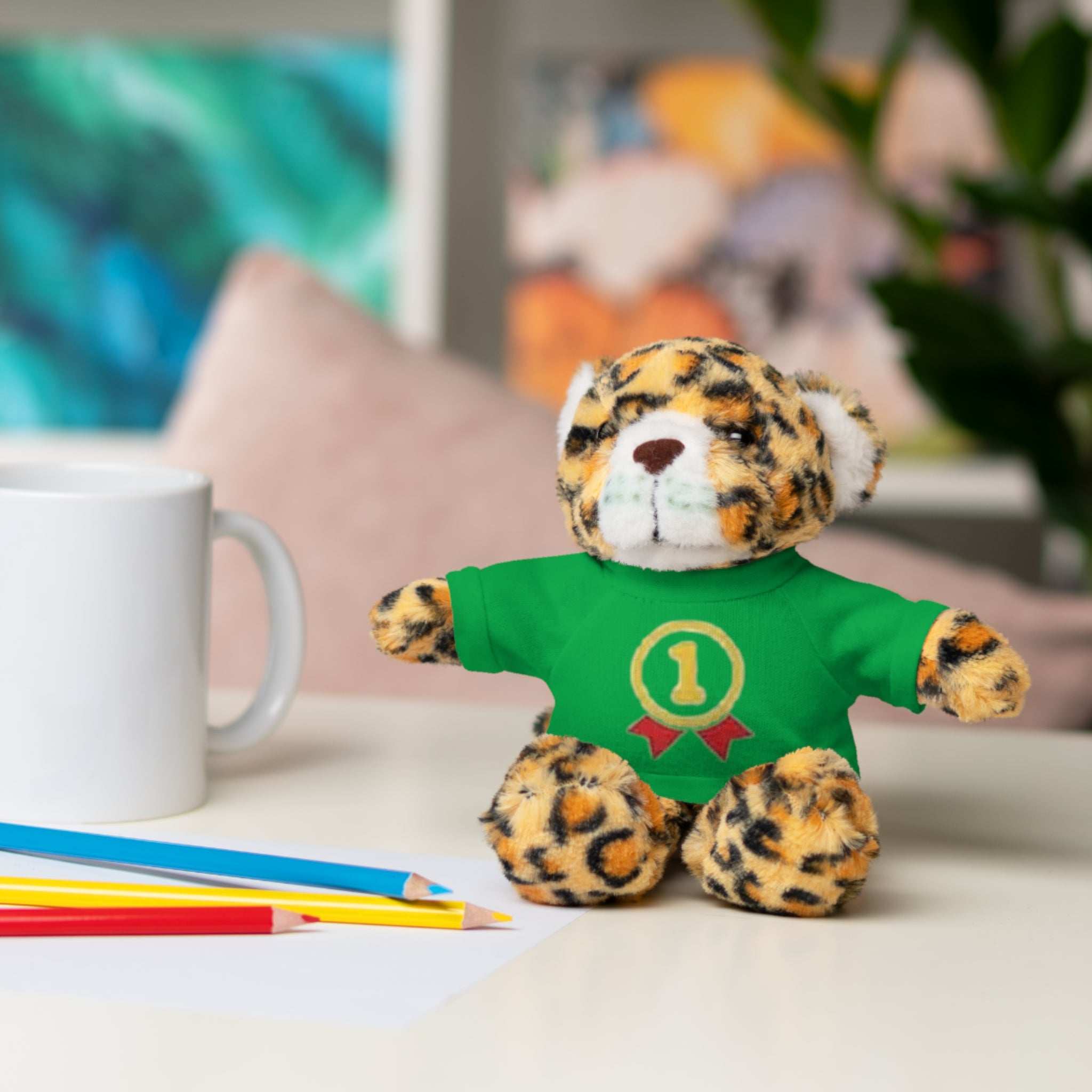 1st Place Gymnastics Stuffed Animal with Gymnastics T-Shirt