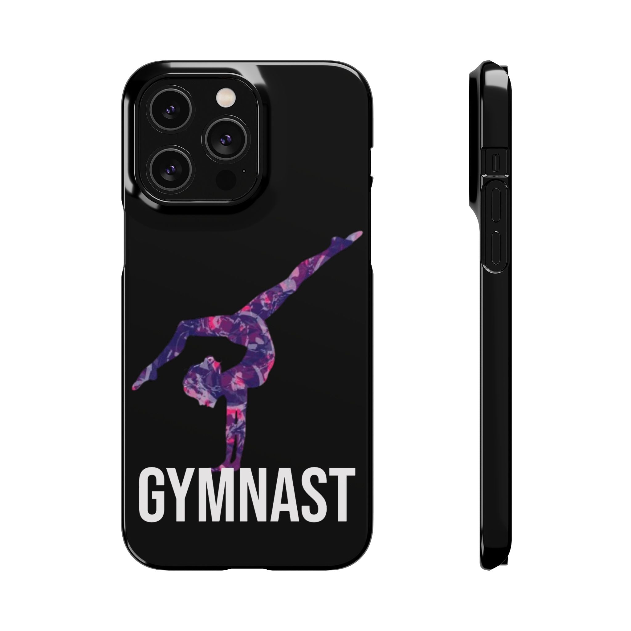 Gymnast Phone Case — Purple Galaxy Gymnastics Snap Case