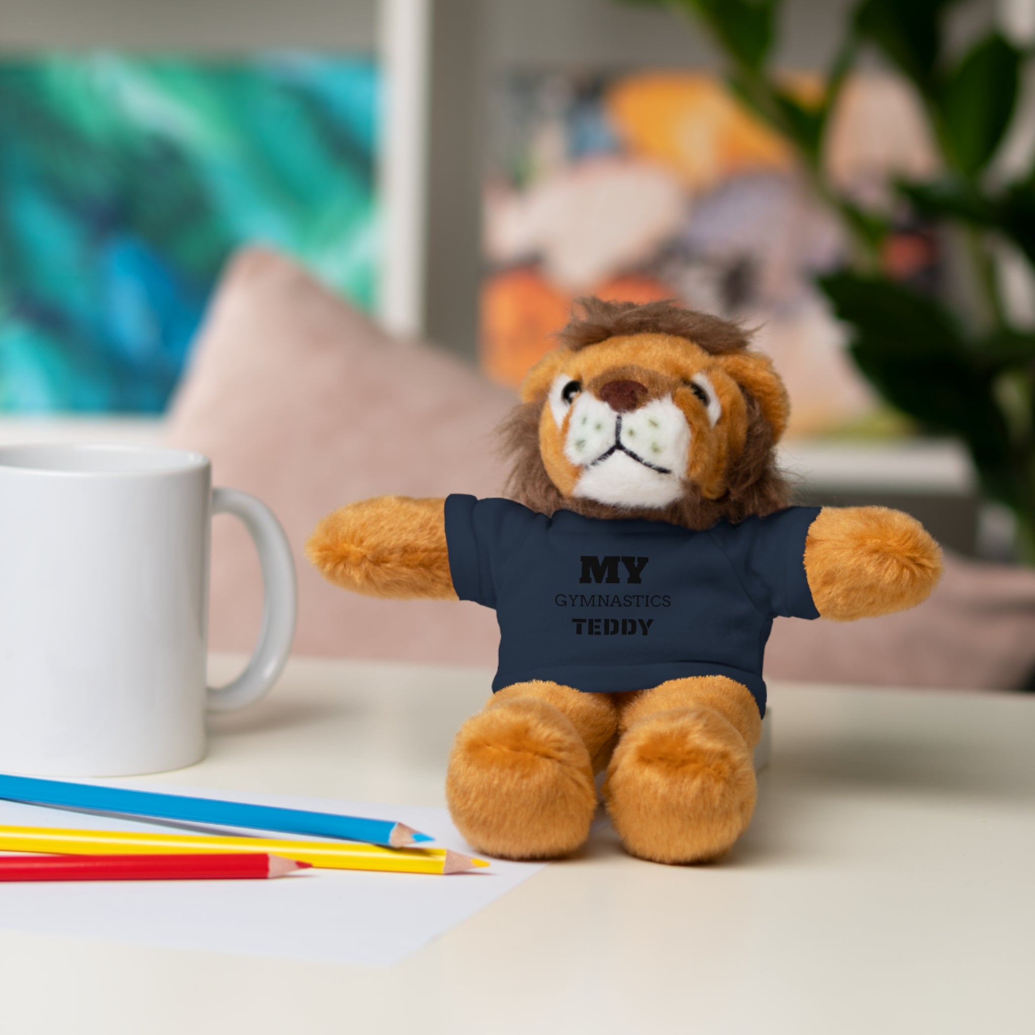 Gymnastics Teddy Bear with Personalized Tee