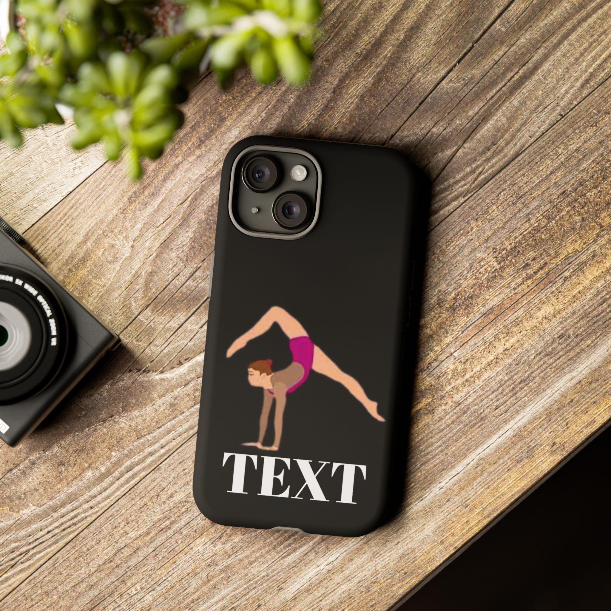 Gymnast Phone Case — Personalized TEXT Design