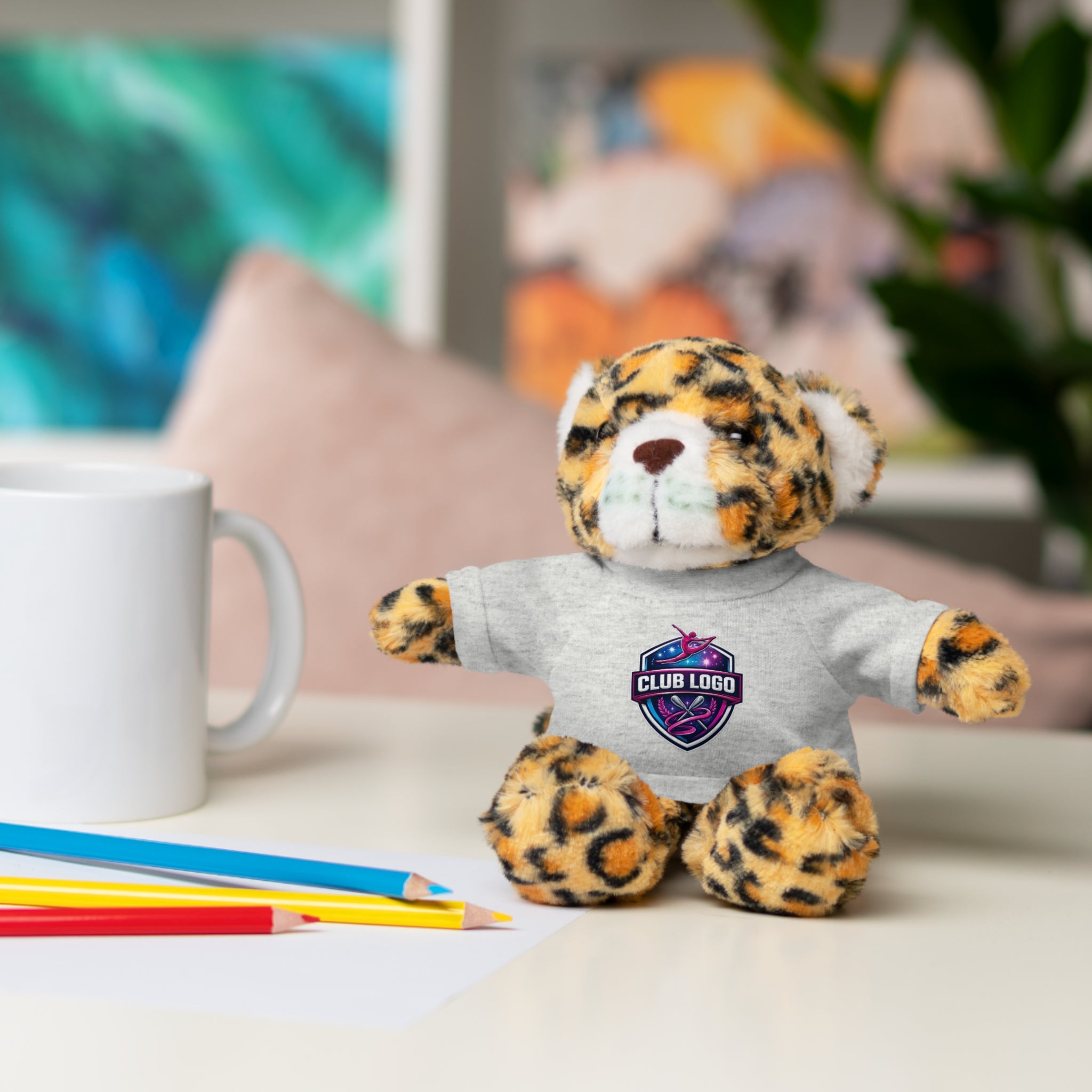 Custom Logo Teddy Bear with Personalized Tee — Plush Gift for Events