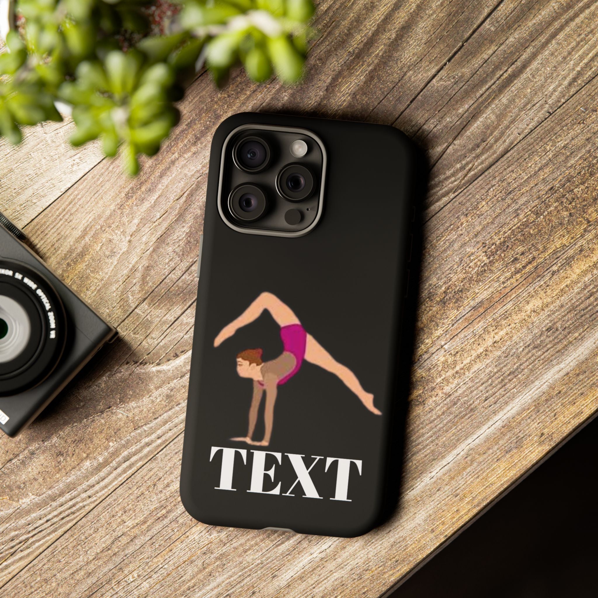 Gymnast Phone Case — Personalized TEXT Design