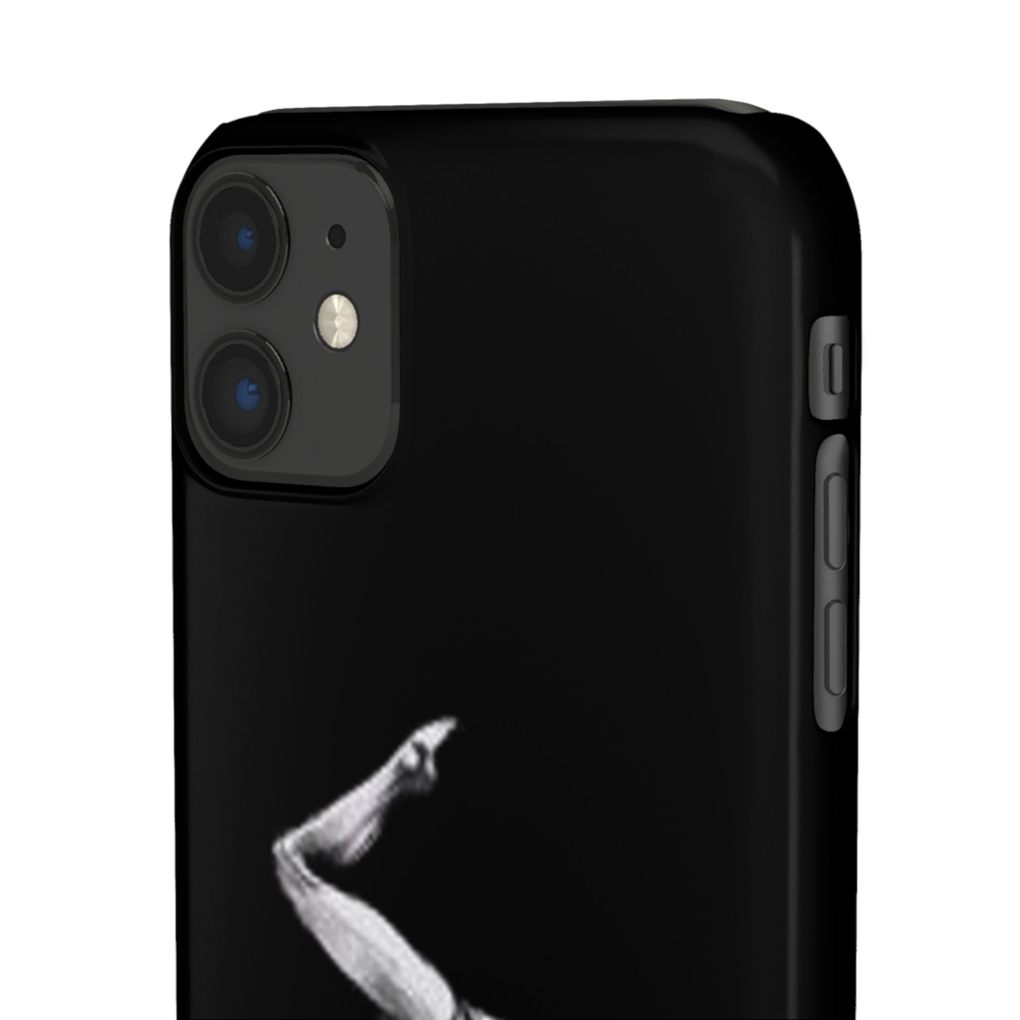 Gymnastics Phone Case — Black Chalk-Style Handstand Design