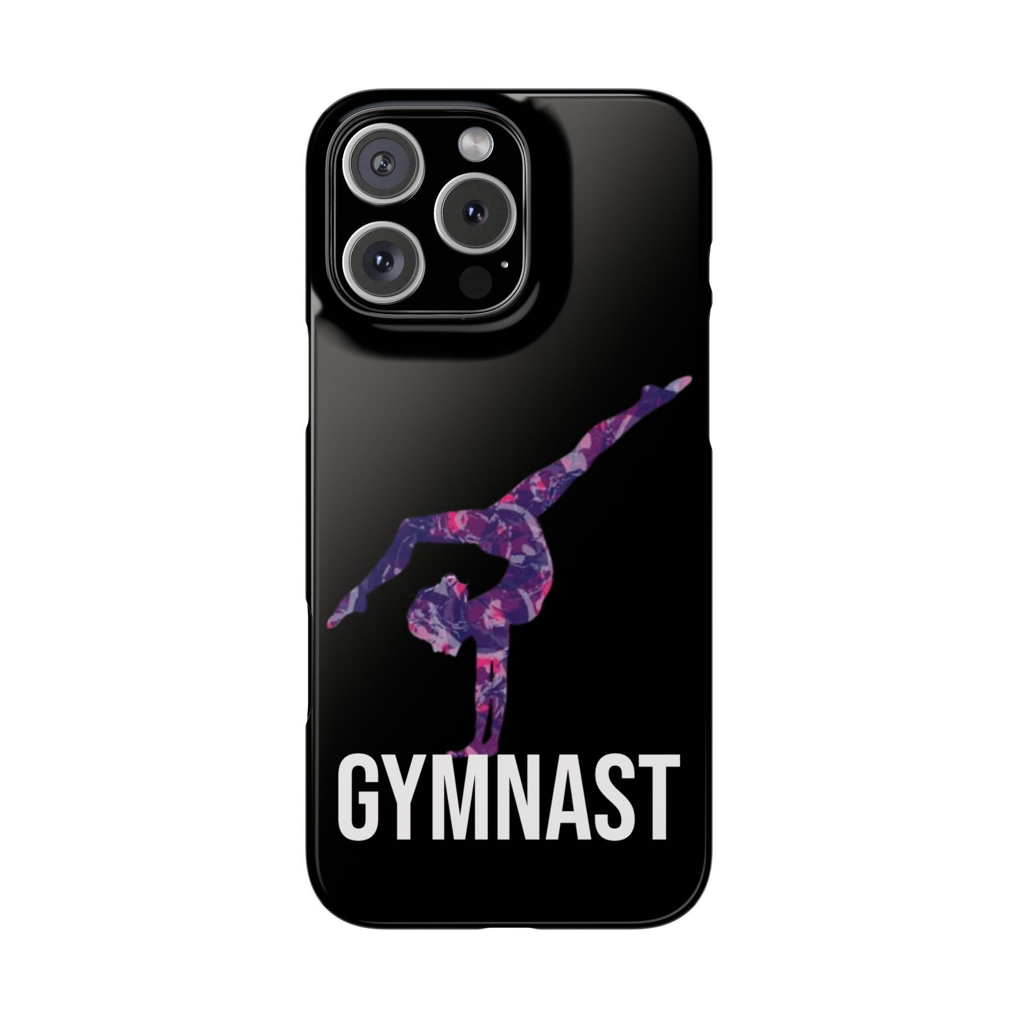 Gymnast Phone Case — Purple Galaxy Gymnastics Snap Case