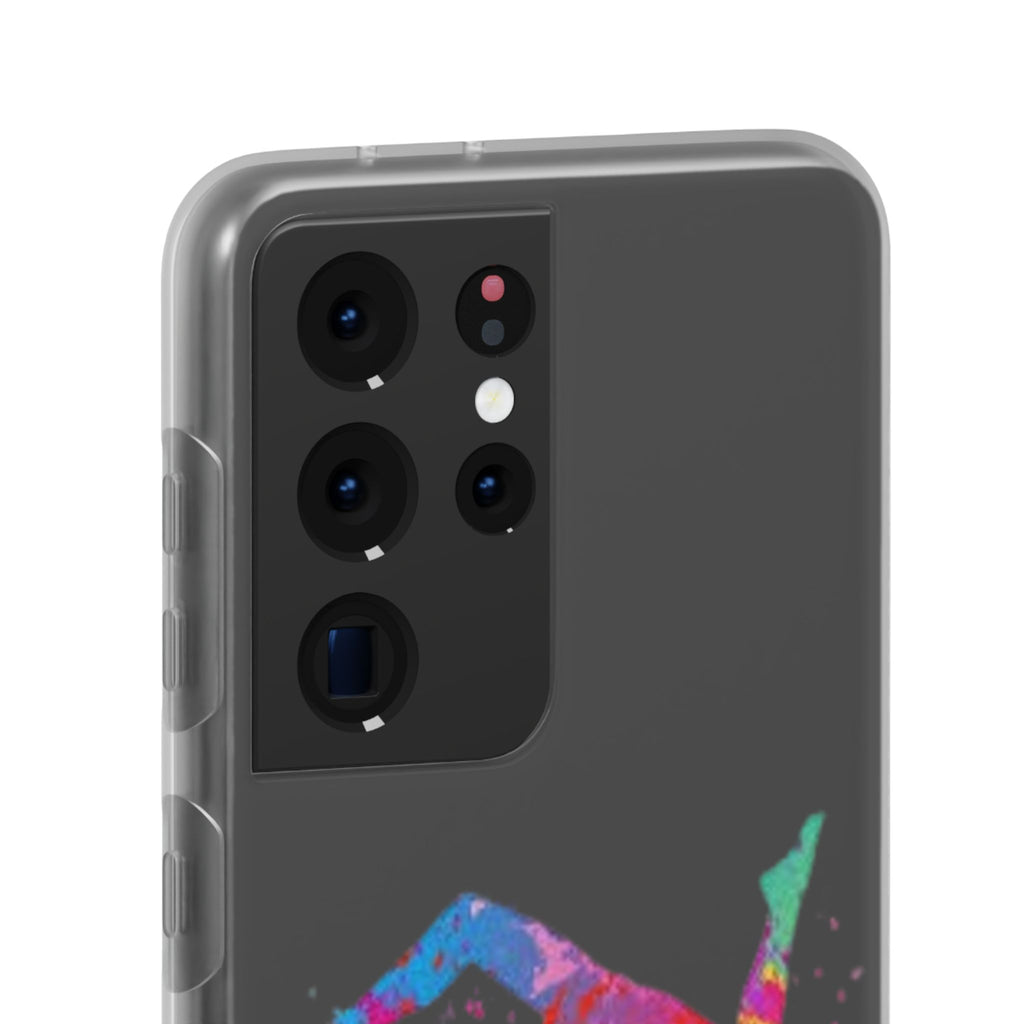 Gymnast Silhouette Phone Case – Colorful Acrobat Watercolor iPhone Cover