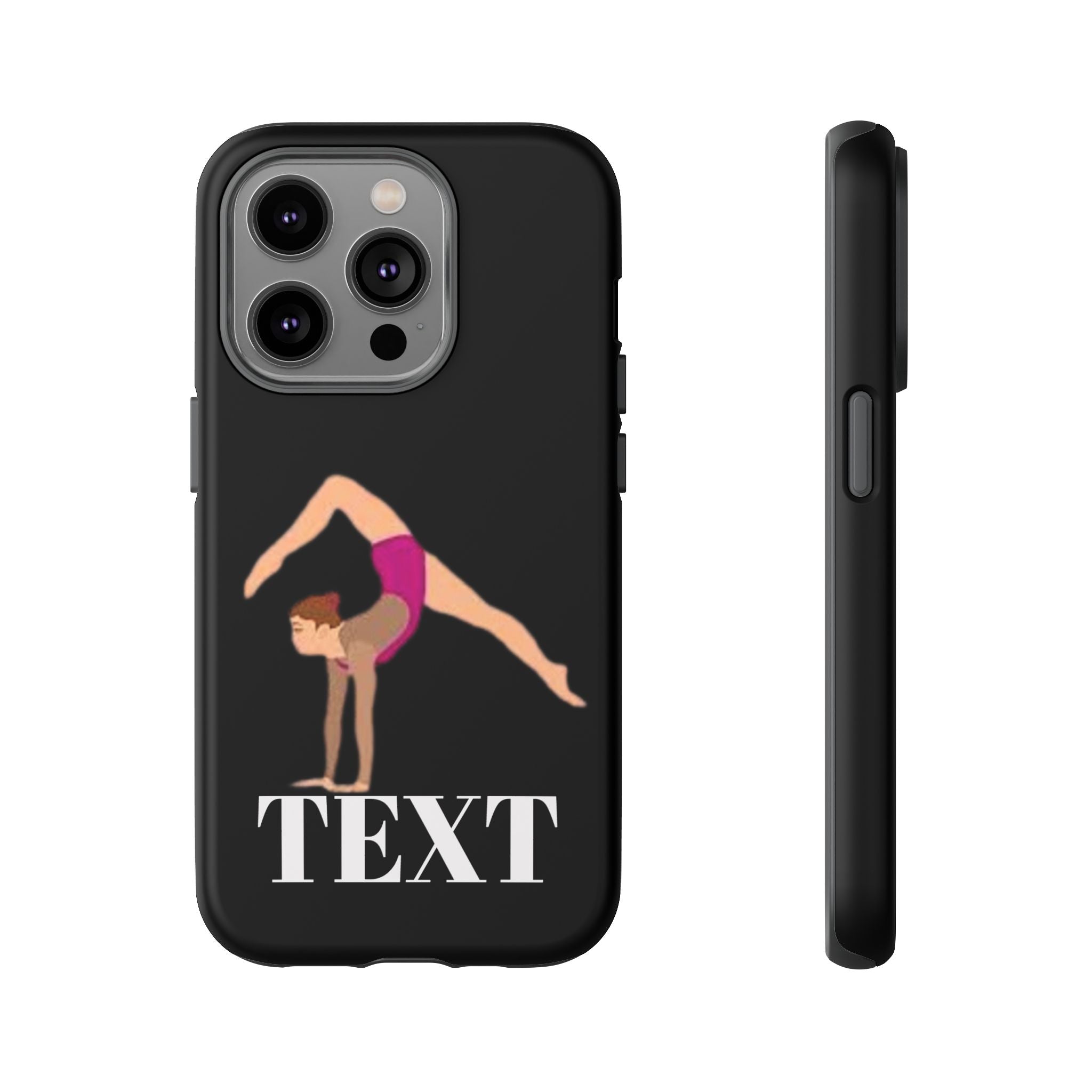 Gymnast Phone Case — Personalized TEXT Design