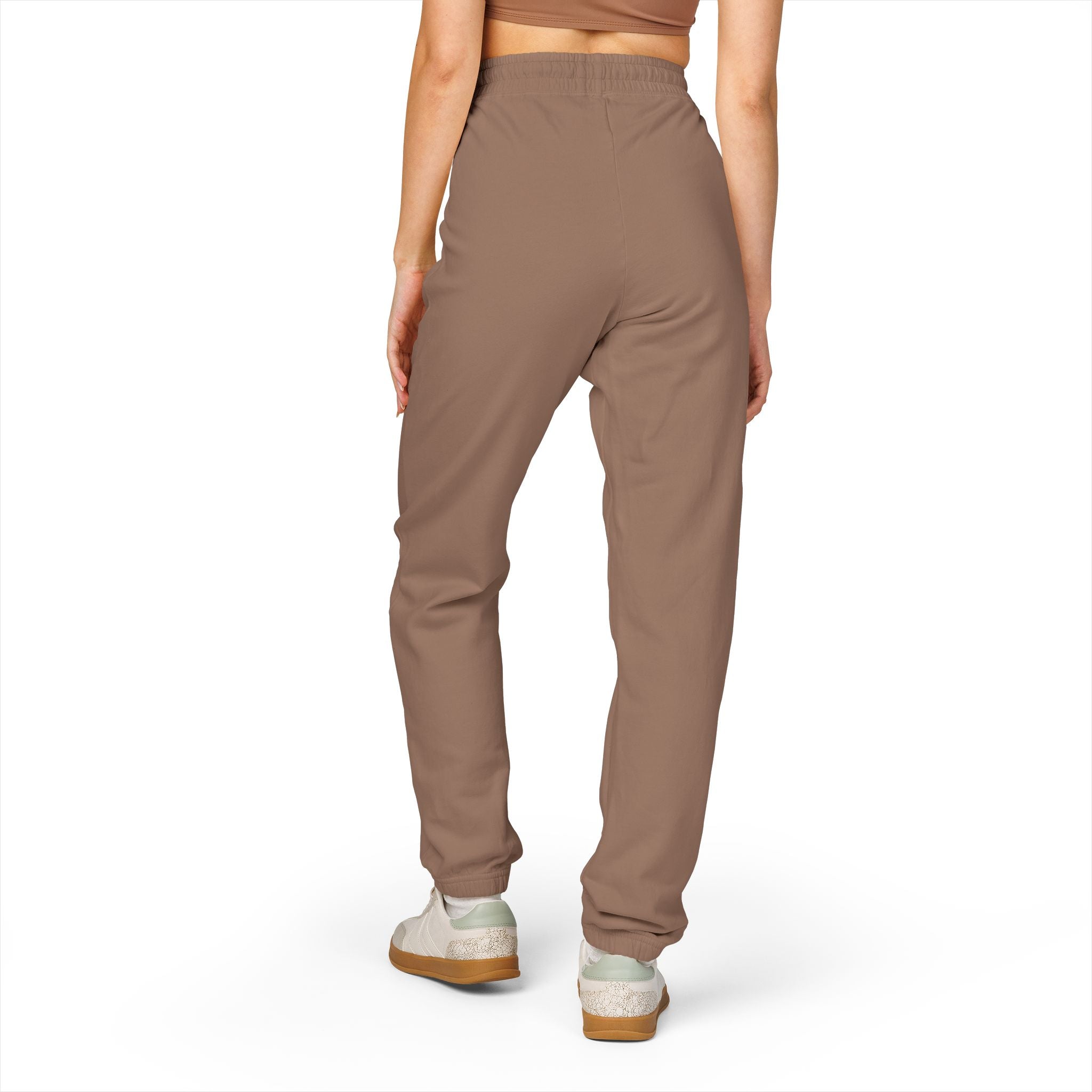 Adults Coach Vertical Logo Sweatpants — Garment-Dyed Fleece Joggers