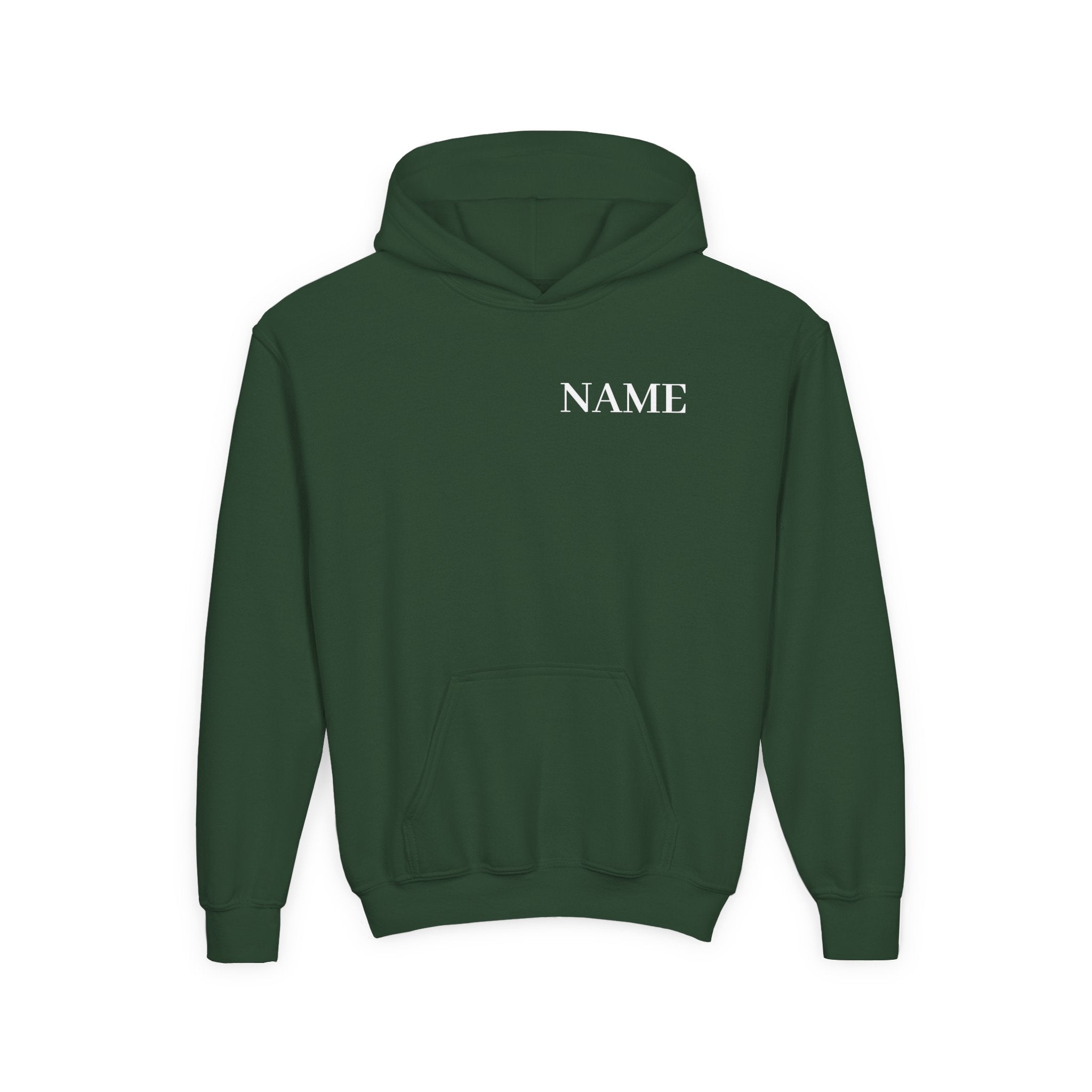 Gymnast Definition Youth Hoodie — Personalized 'NAME' Back-Print Sweatshirt