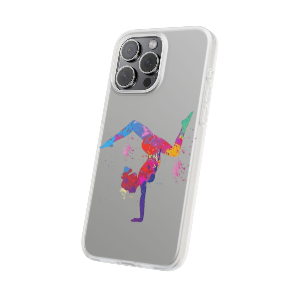 Gymnast Silhouette Phone Case – Colorful Acrobat Watercolor iPhone Cover