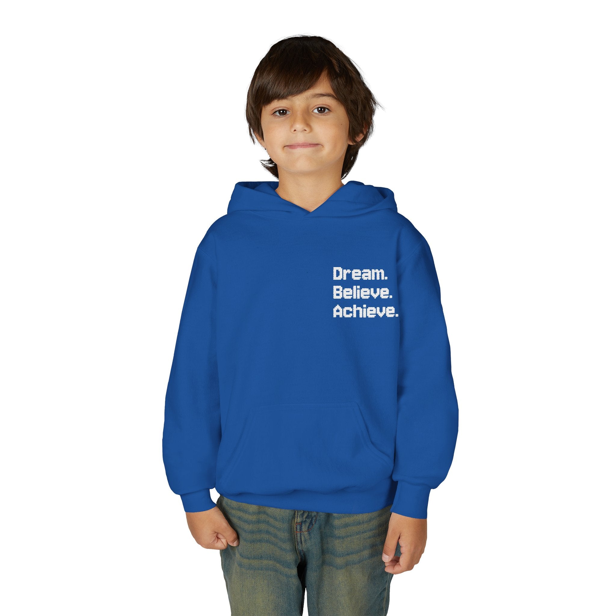 Inspirational Youth Hoodie - Dream Believe Achieve (Kids)