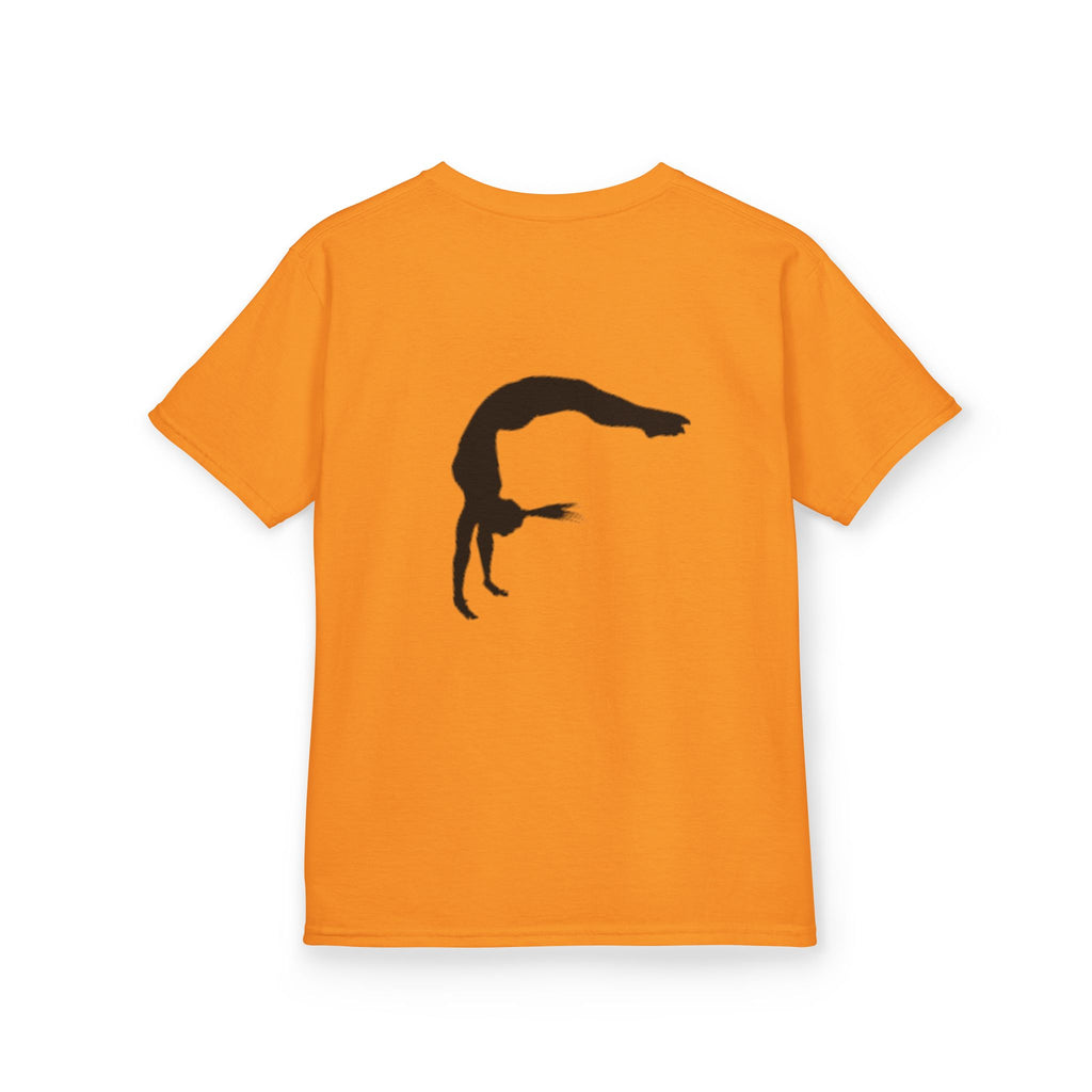 Kids Tee - FEARLESS Gymnastics Shirt with Back Silhouette