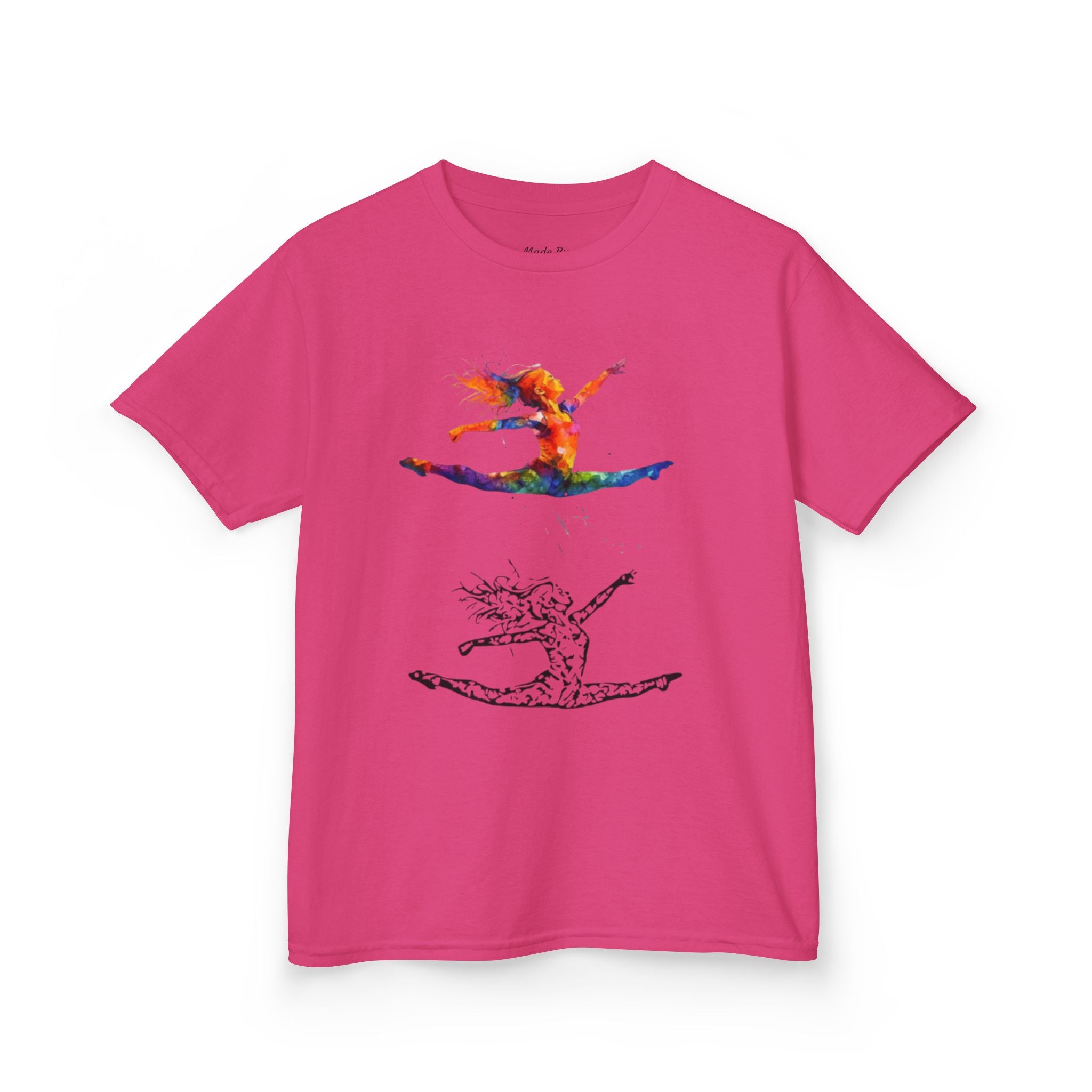 Colorful Splits Gymnastics Kids Tee (Kids)