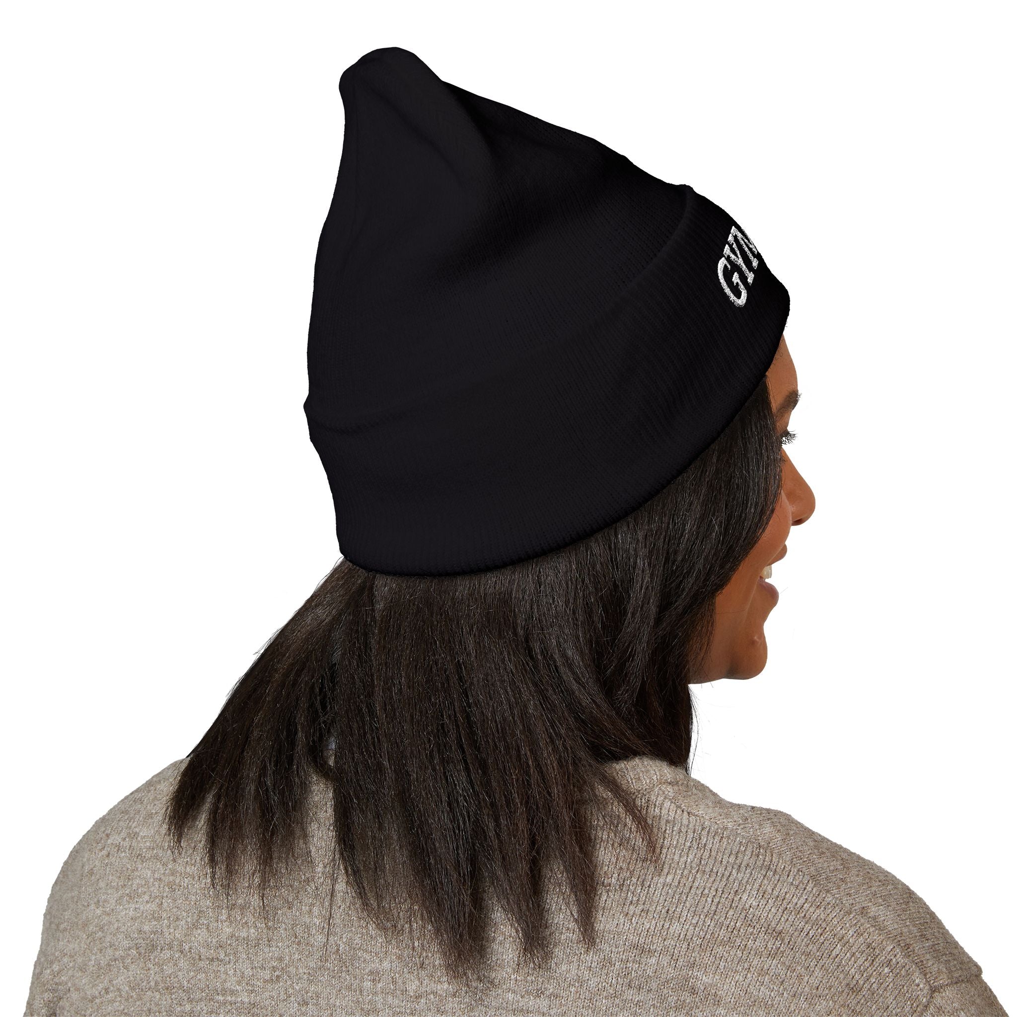 Gymnast Embroidered Cuffed Beanie