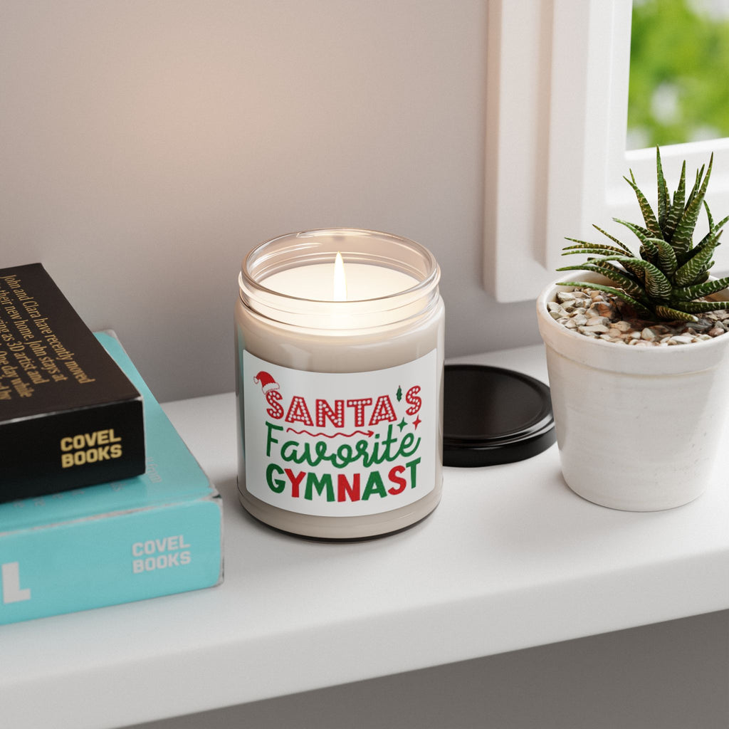 Santa’s Favorite Gymnast Scented Soy Candle — 9oz Christmas Gift