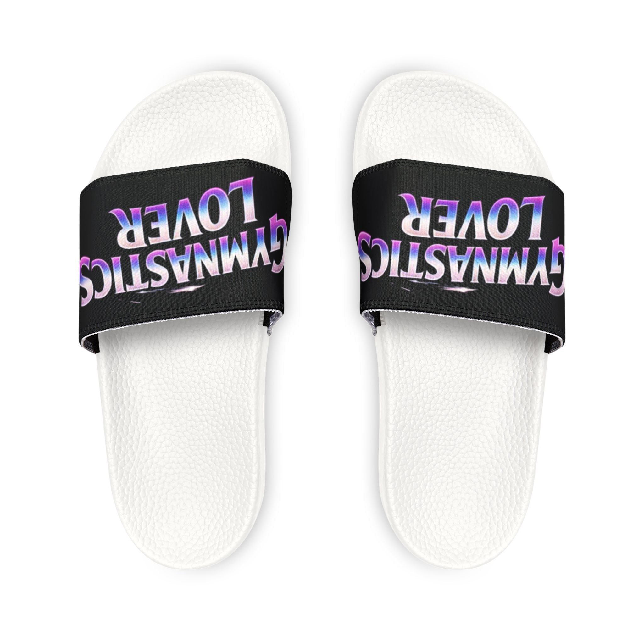 Gymnastics Lover Youth Slide Sandals — Removable Strap Kids Sandals