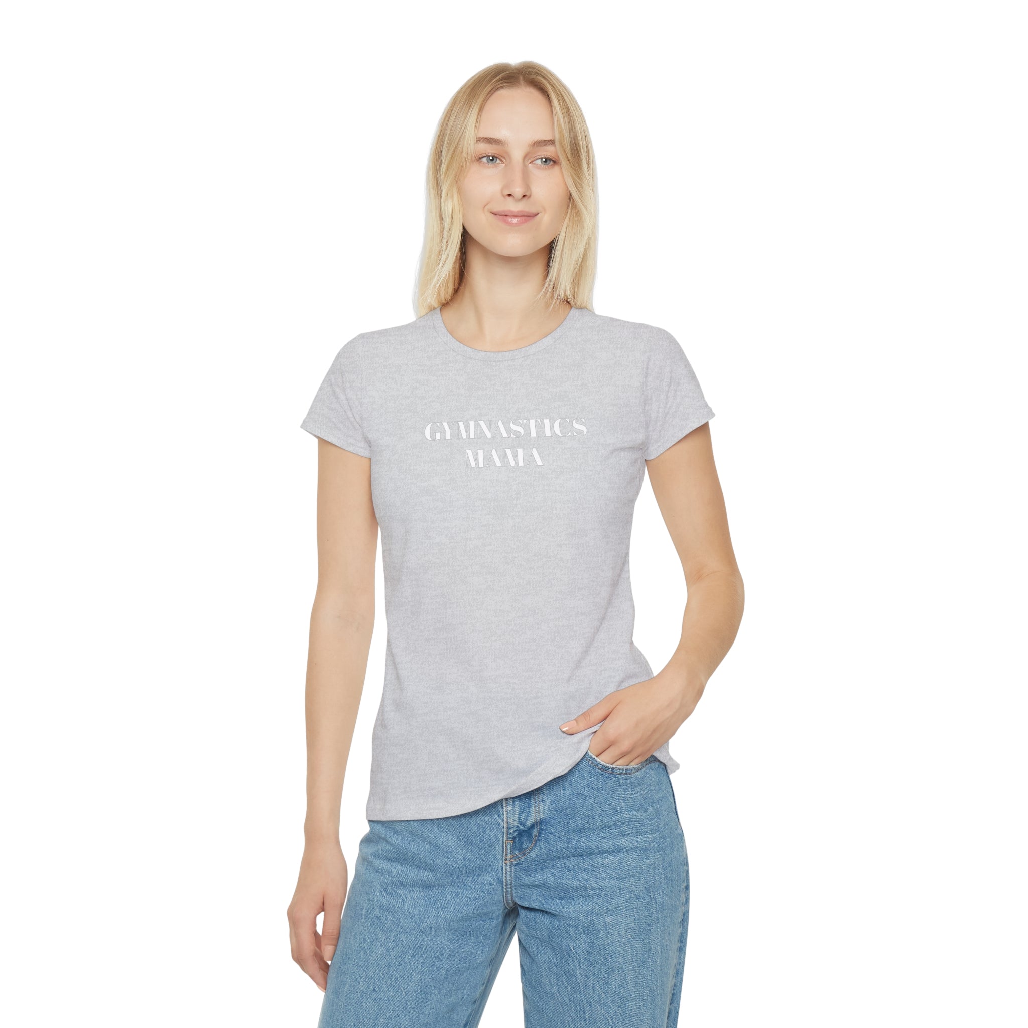Gymnastics Mama Women's T-Shirt — Lightweight Gym Mom Tee (Adults)