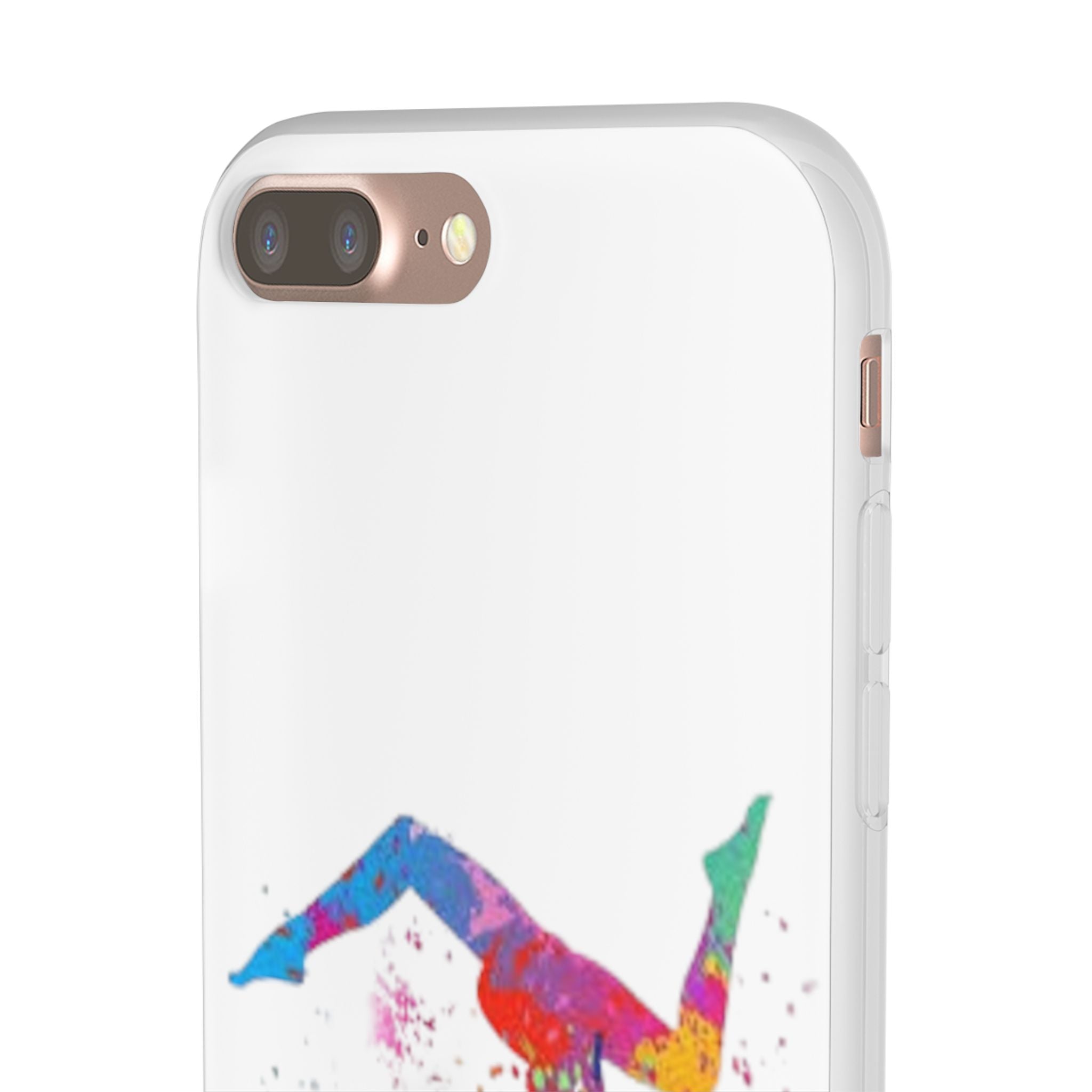 Gymnast Silhouette Phone Case – Colorful Acrobat Watercolor iPhone Cover