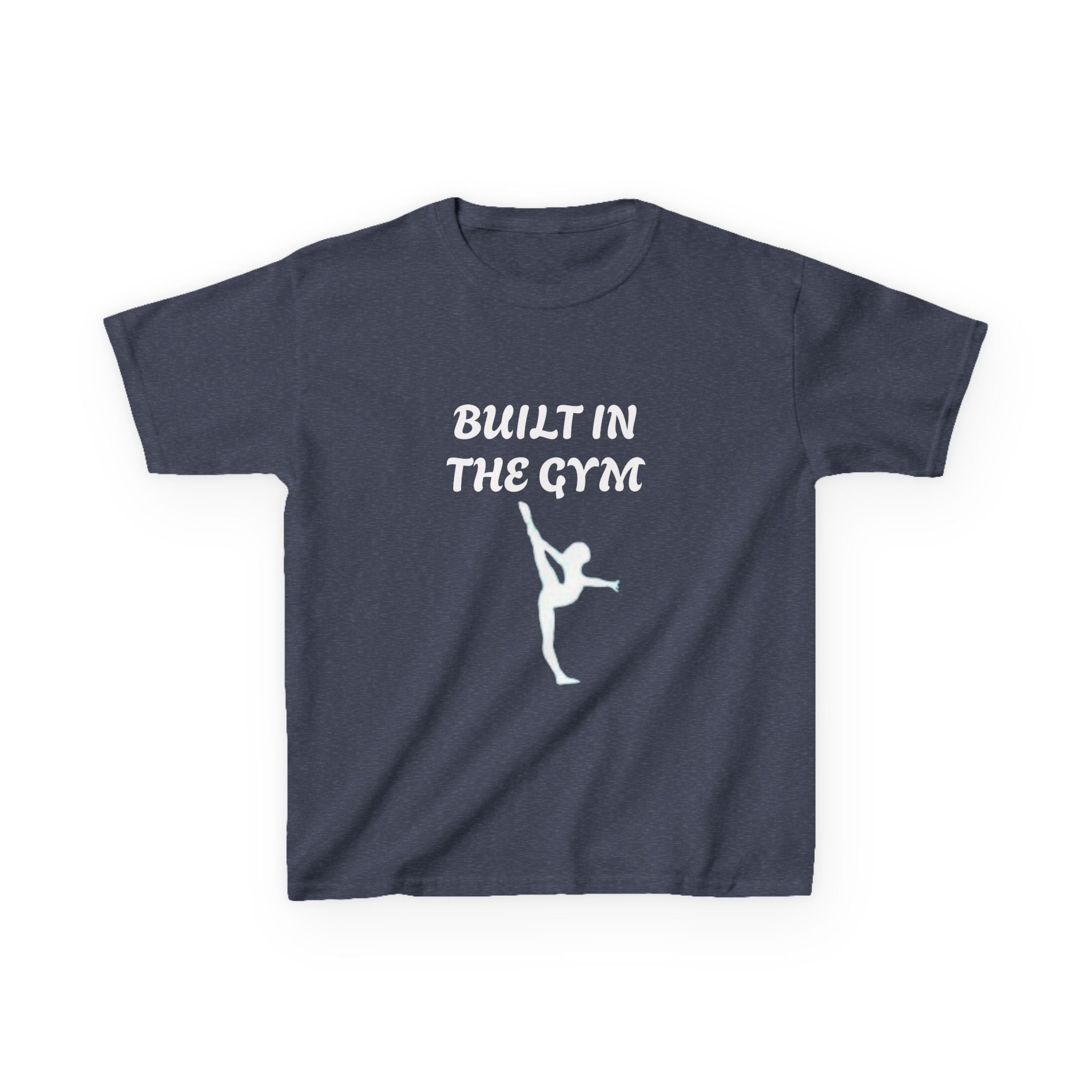 Kids Tee — "Built in the Gym" Gymnastics Shirt