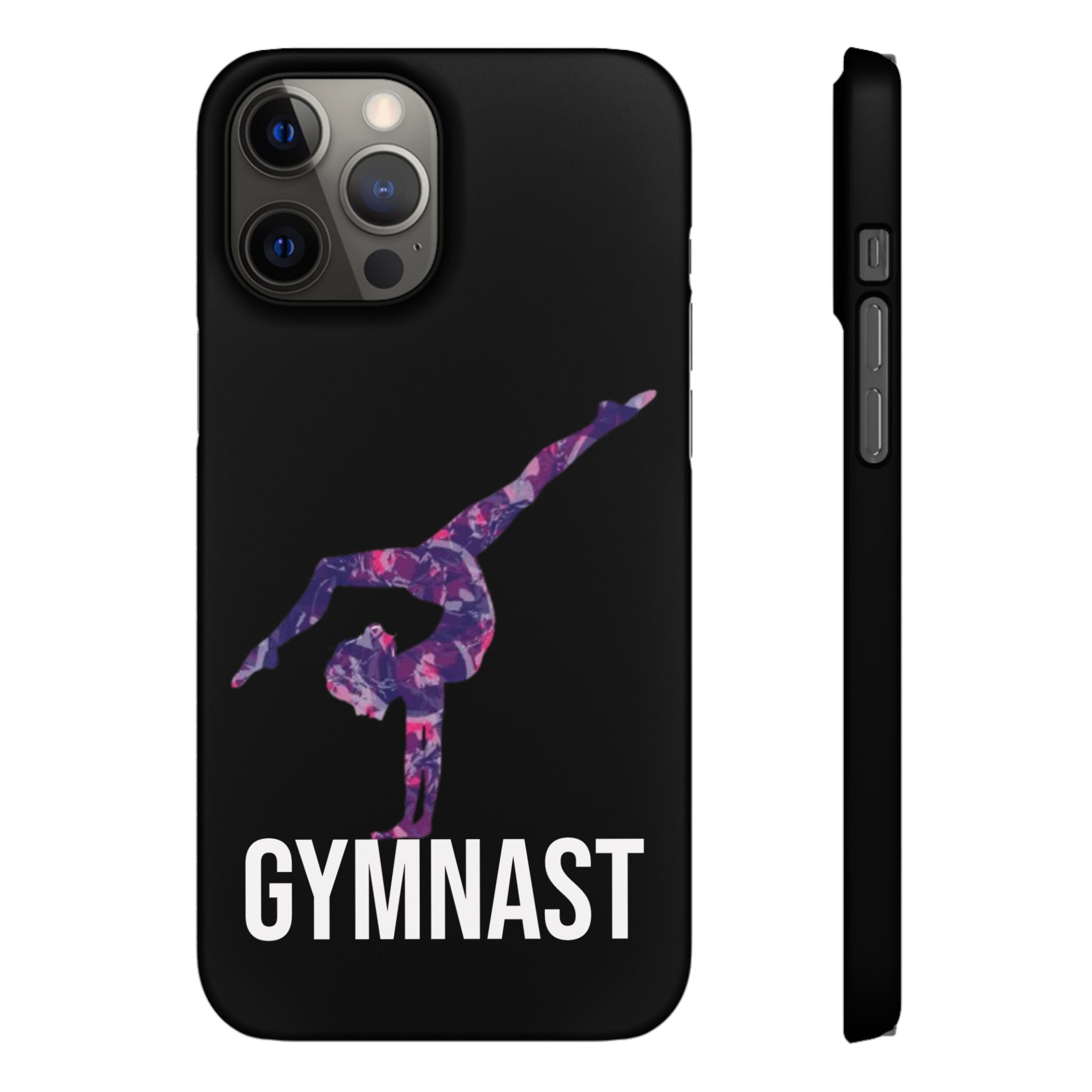 Gymnast Phone Case — Purple Galaxy Gymnastics Snap Case
