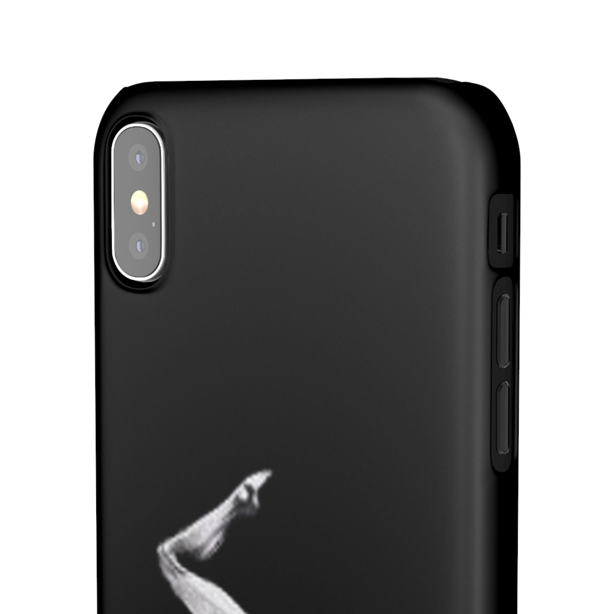 Gymnastics Phone Case — Black Chalk-Style Handstand Design