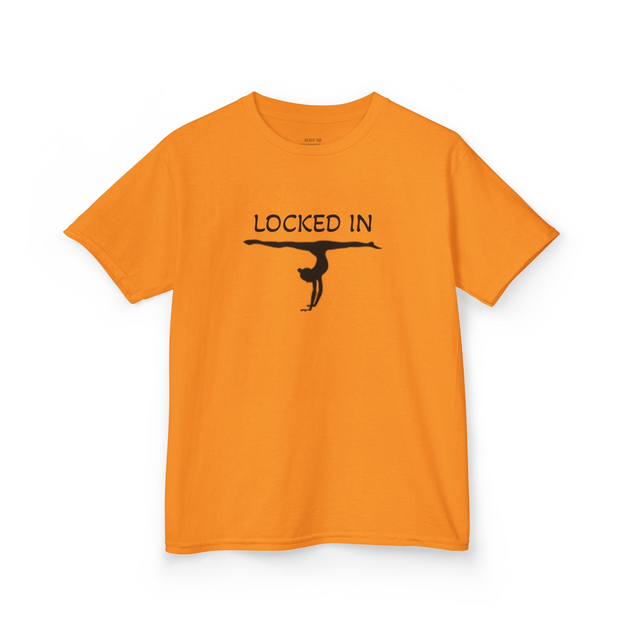 Kids Gymnastics T‑Shirt — "Stay Locked In" Balance Beam Design