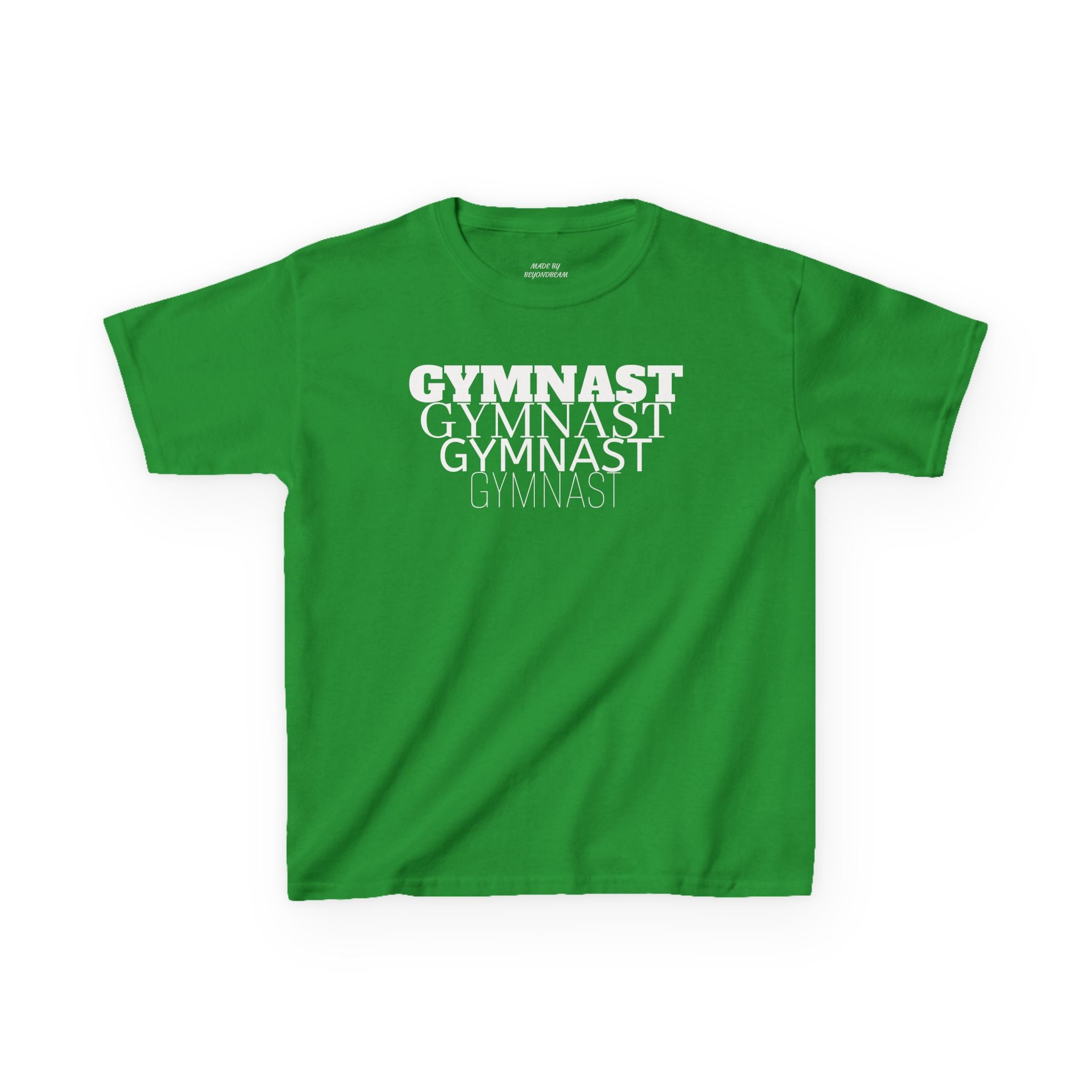 Kids Gymnast Repeat Logo Tee - Youth Gymnastics Shirt
