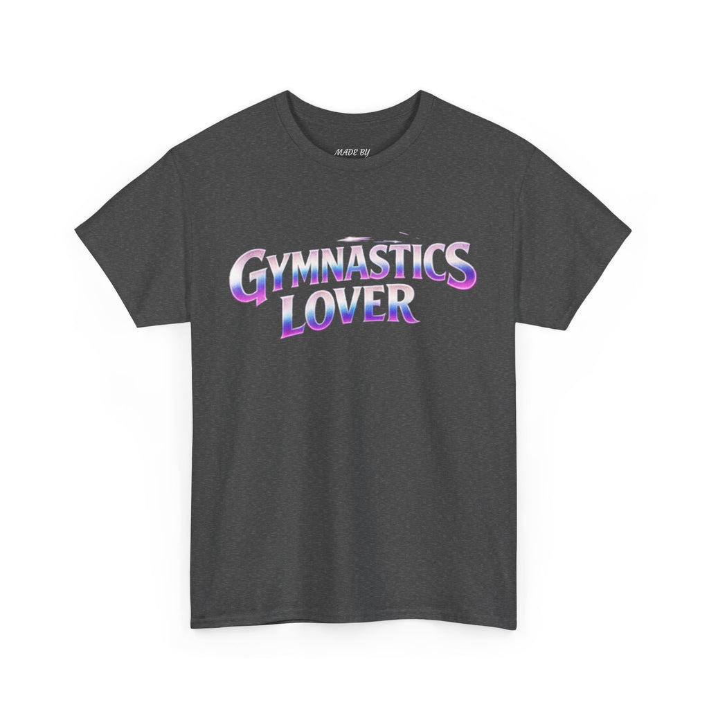 Adults Gymnastics Lover Tee — Retro Iridescent Graphic T-Shirt for Gymnastics Fans